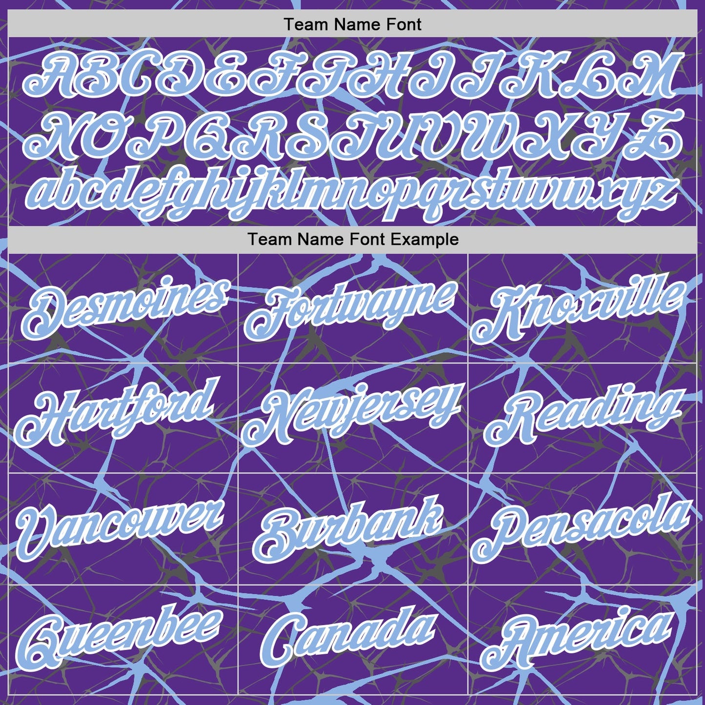 Custom Purple Light Blue Gray-White Abstract Network Crackle Performance T-Shirt view 3