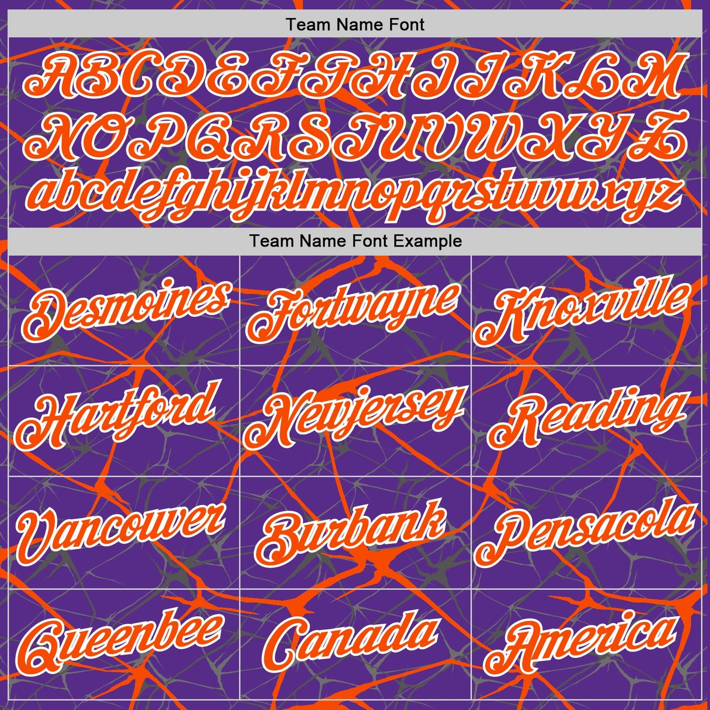 Custom Purple Orange Gray-White Abstract Network Crackle Performance T-Shirt view 3