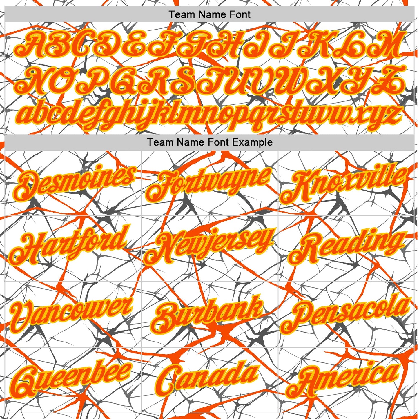 Custom White Orange Gray-Yellow Abstract Network Crackle Performance T-Shirt view 3