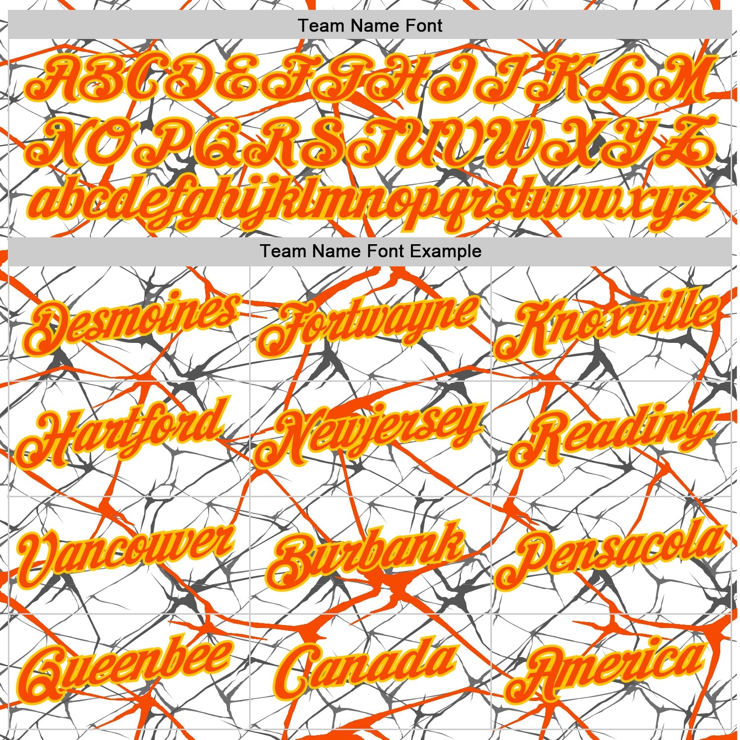 Custom White Orange Gray-Yellow Abstract Network Crackle Performance T-Shirt view 3