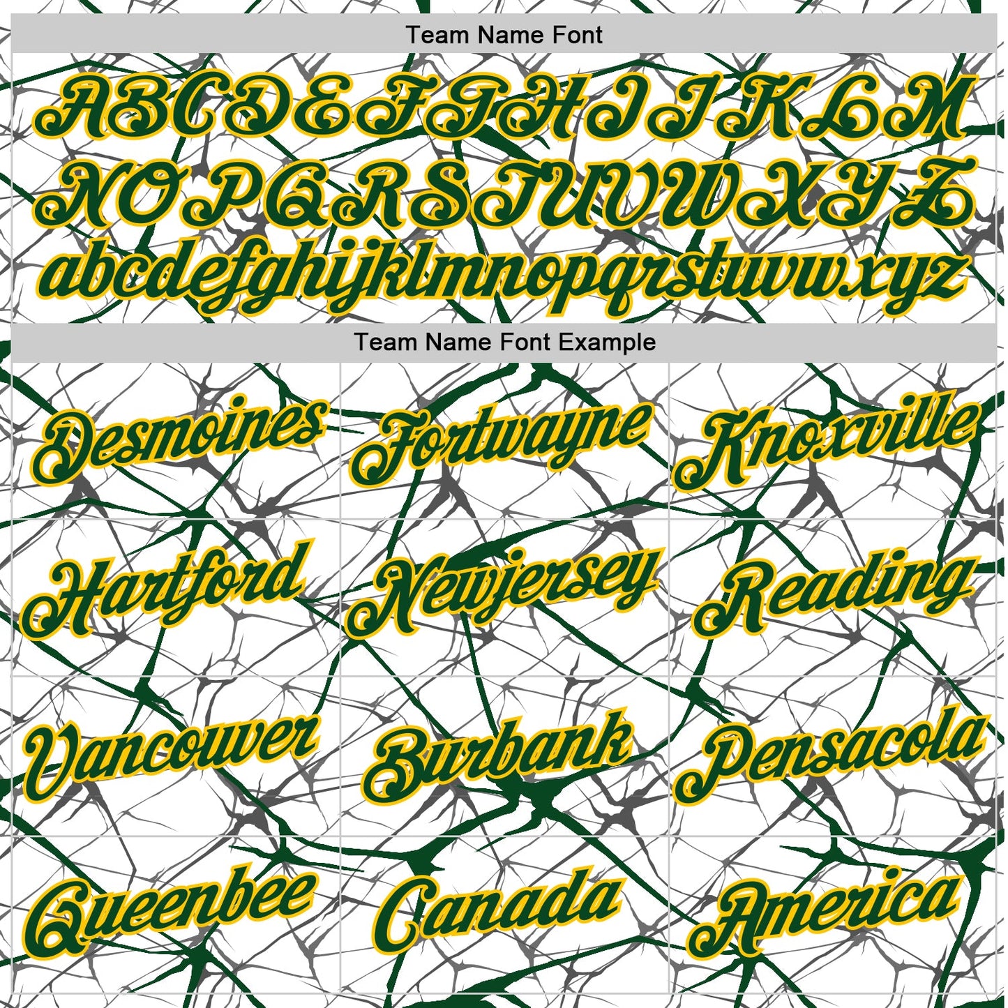 Custom White Green Gray-Yellow Abstract Network Crackle Performance T-Shirt view 3