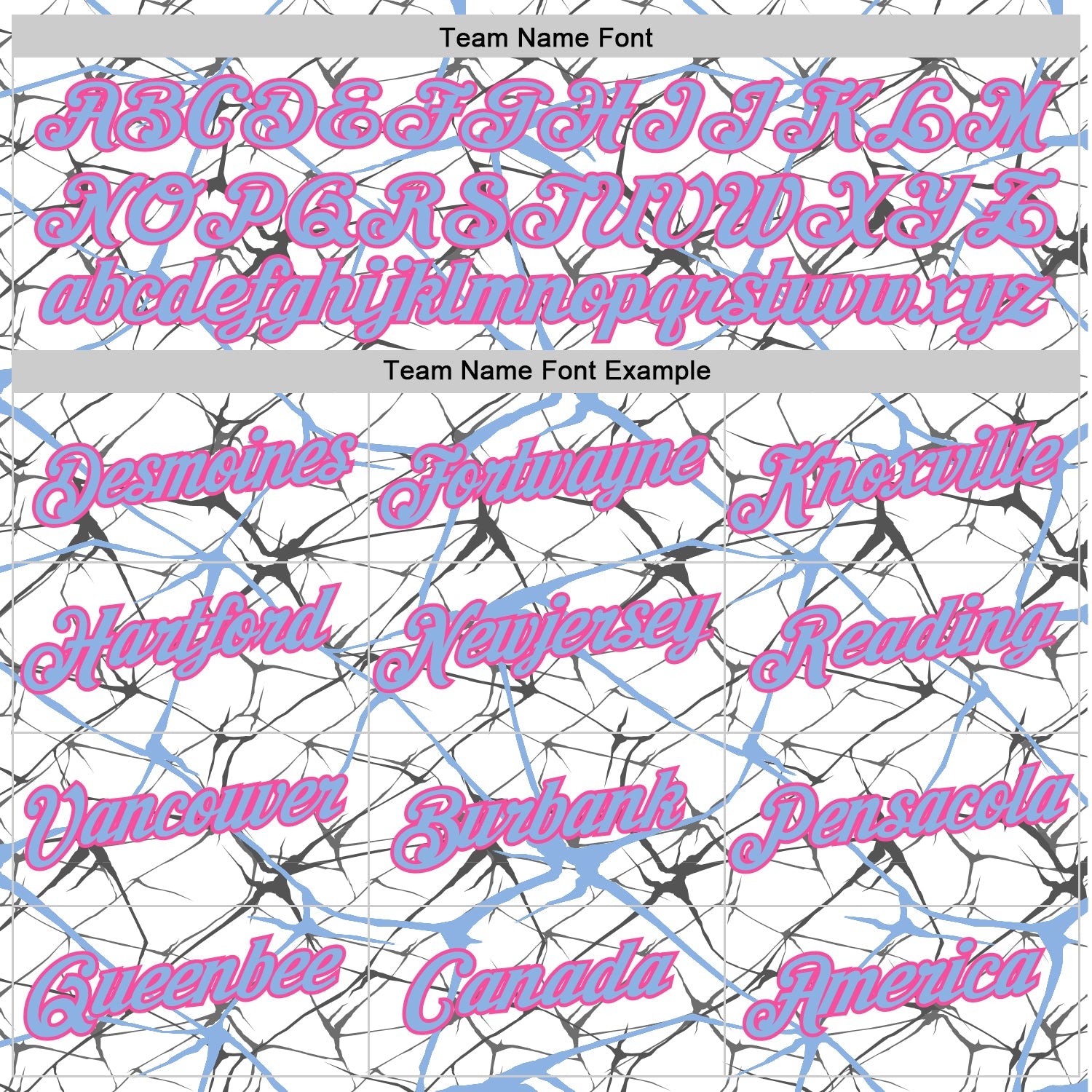 Custom White Light Blue Gray-Pink Abstract Network Crackle Performance T-Shirt view 3