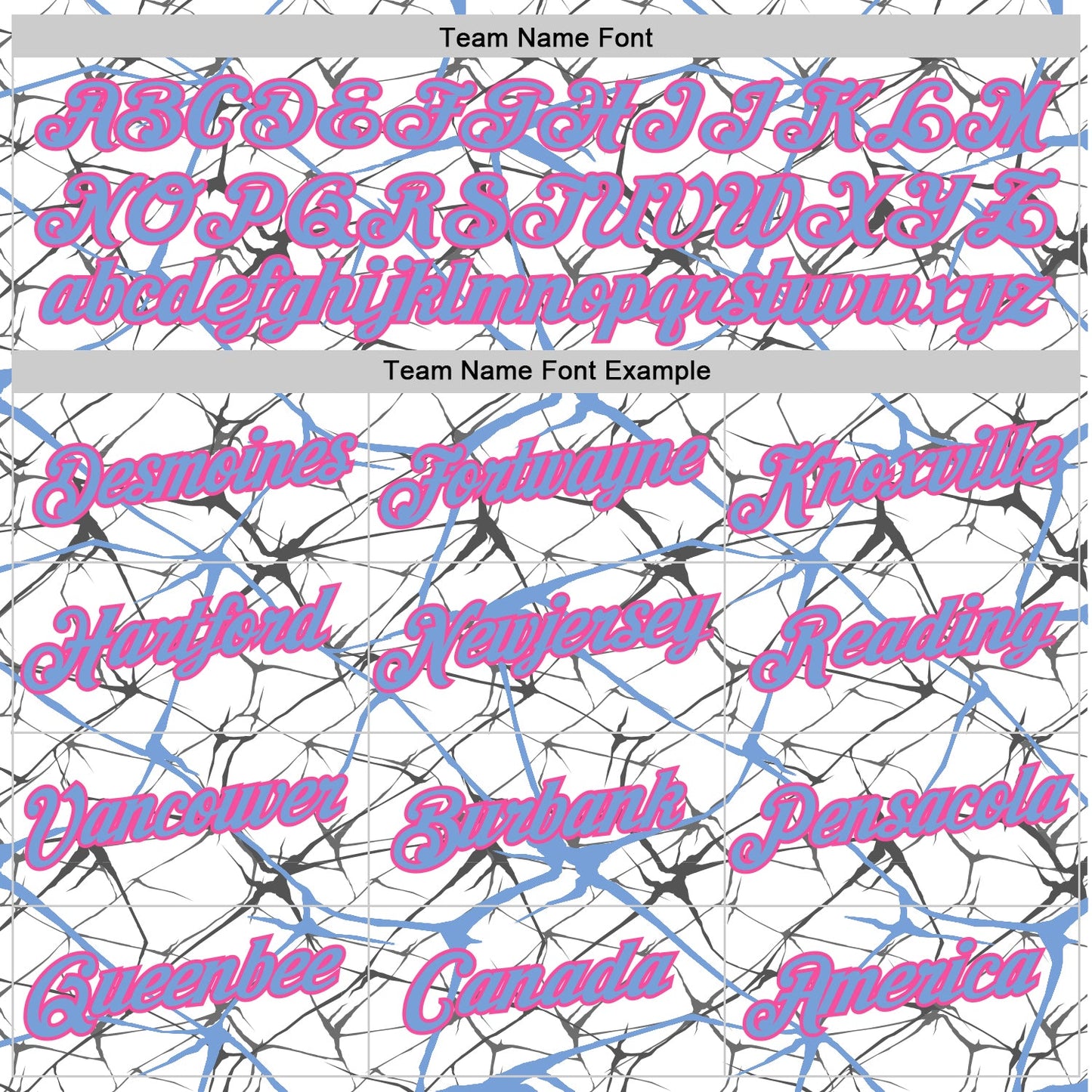 Custom White Powder Blue Gray-Pink Abstract Network Crackle Performance T-Shirt view 3