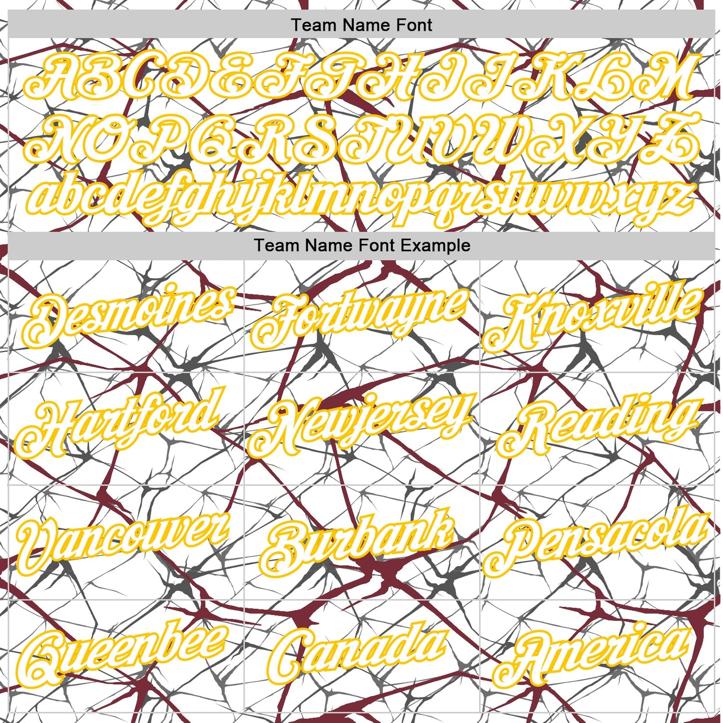Custom White Burgundy Gray-Yellow Abstract Network Crackle Performance T-Shirt view 3