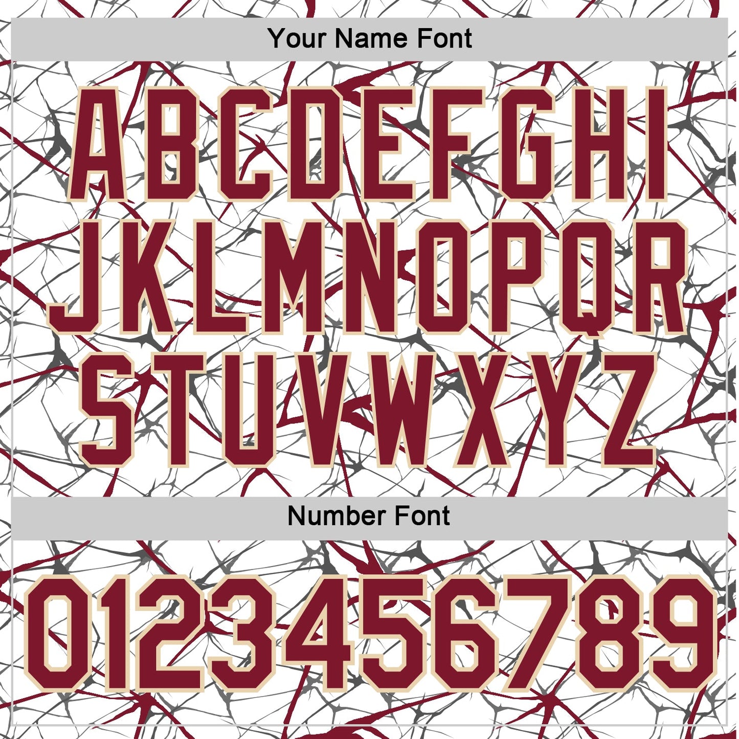 Custom White Crimson Gray-City Cream Abstract Network Crackle Performance T-Shirt view 4