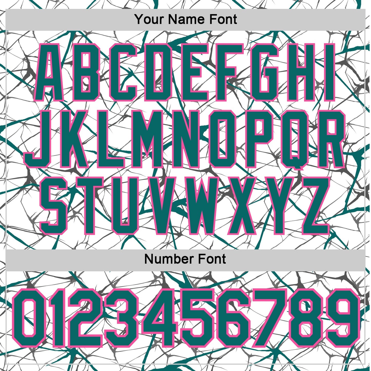 Custom White Teal Gray-Pink Abstract Network Crackle Performance T-Shirt view 4