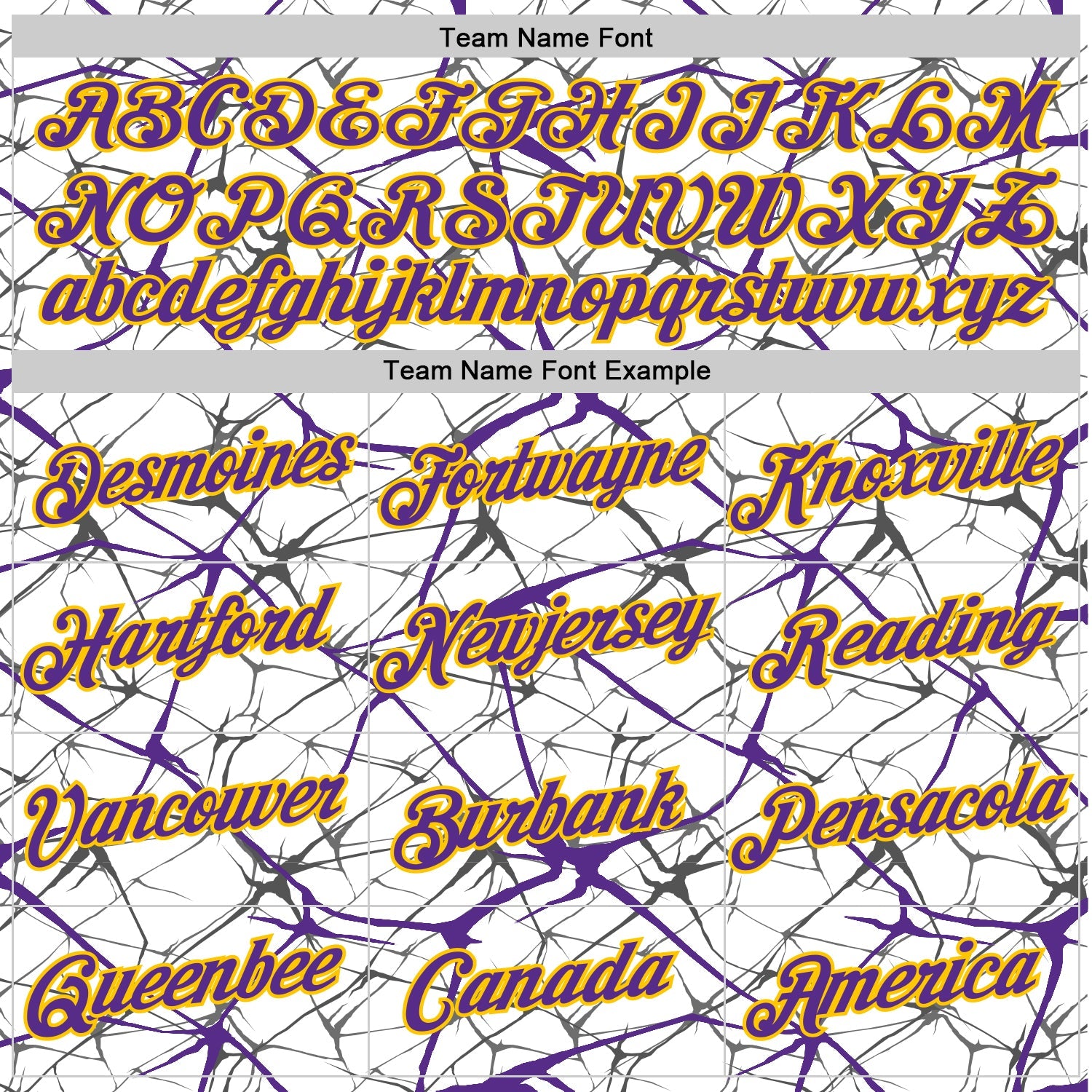 Custom White Purple Gray-Yellow Abstract Network Crackle Performance T-Shirt view 3