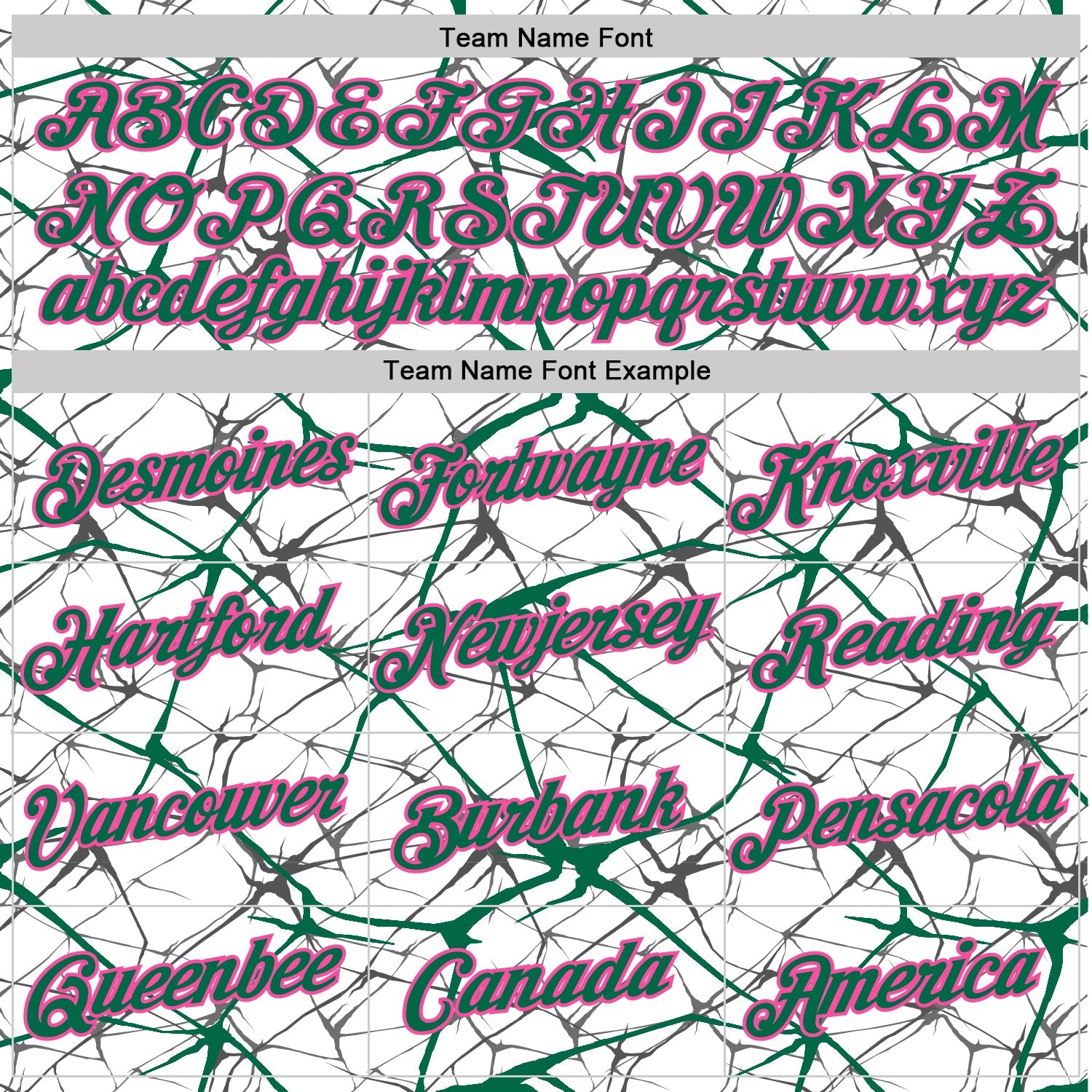 Custom White Kelly Green Gray-Pink Abstract Network Crackle Performance T-Shirt view 3