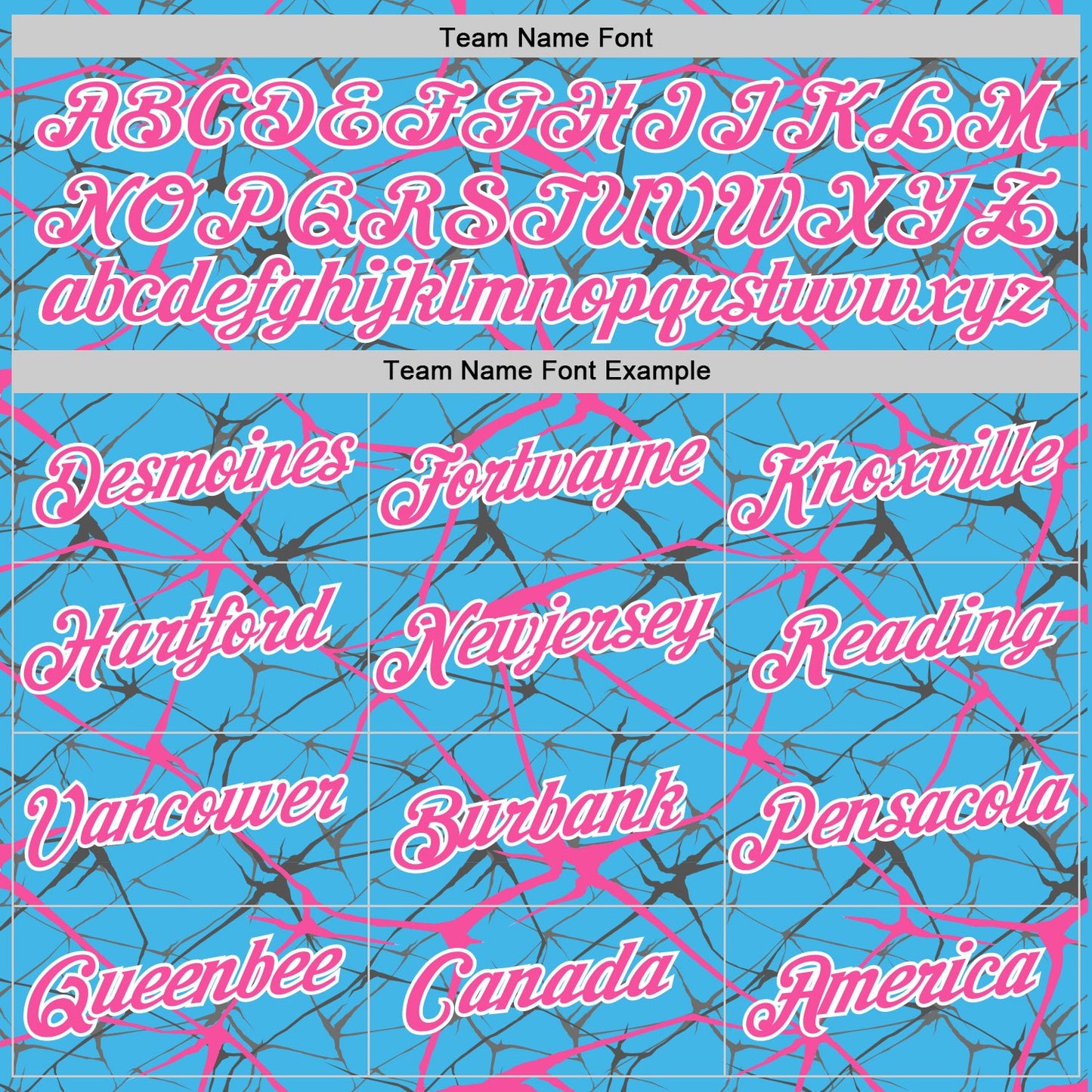 Custom Sky Blue Pink Gray-White Abstract Network Crackle Performance T-Shirt view 3