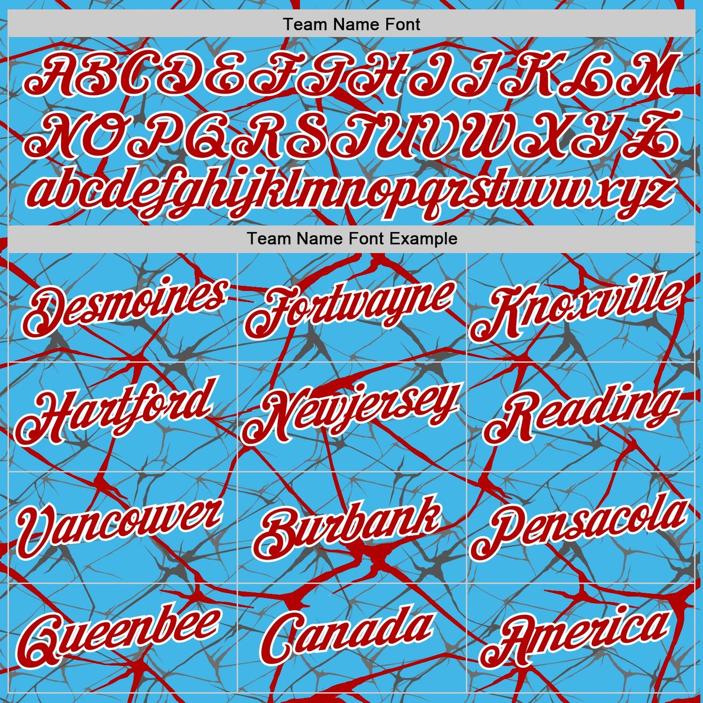 Custom Sky Blue Red Gray-White Abstract Network Crackle Performance T-Shirt view 3