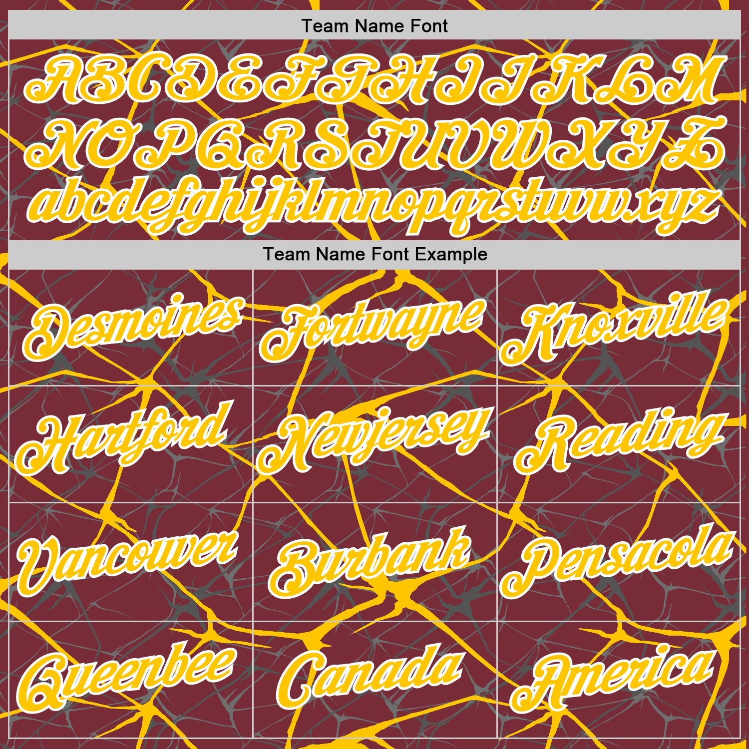 Custom Burgundy Yellow Gray-White Abstract Network Crackle Performance T-Shirt view 3