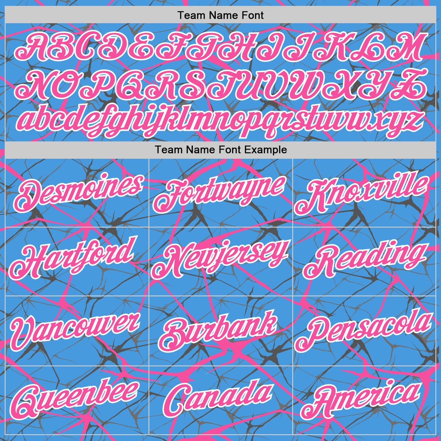 Custom Powder Blue Pink Gray-White Abstract Network Crackle Performance T-Shirt view 3
