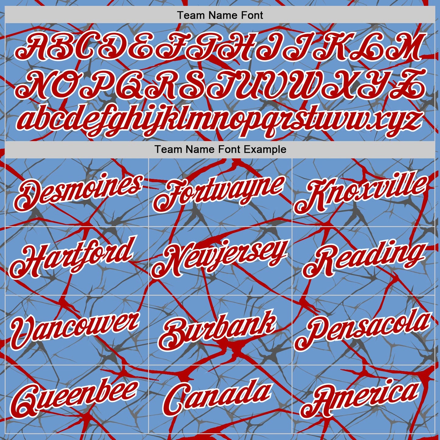 Custom Light Blue Red Gray-White Abstract Network Crackle Performance T-Shirt view 3