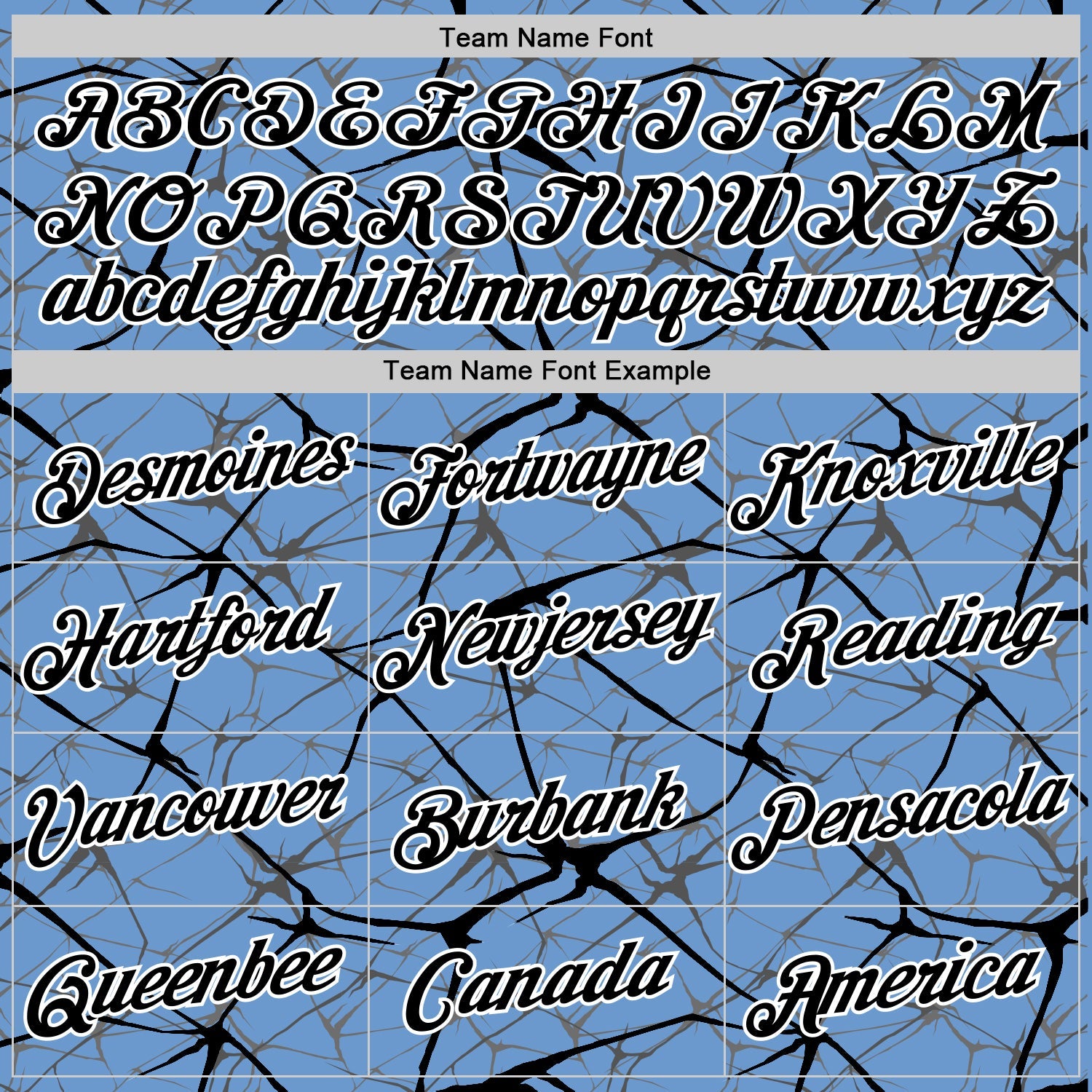 Custom Light Blue Black Gray-White Abstract Network Crackle Performance T-Shirt view 3