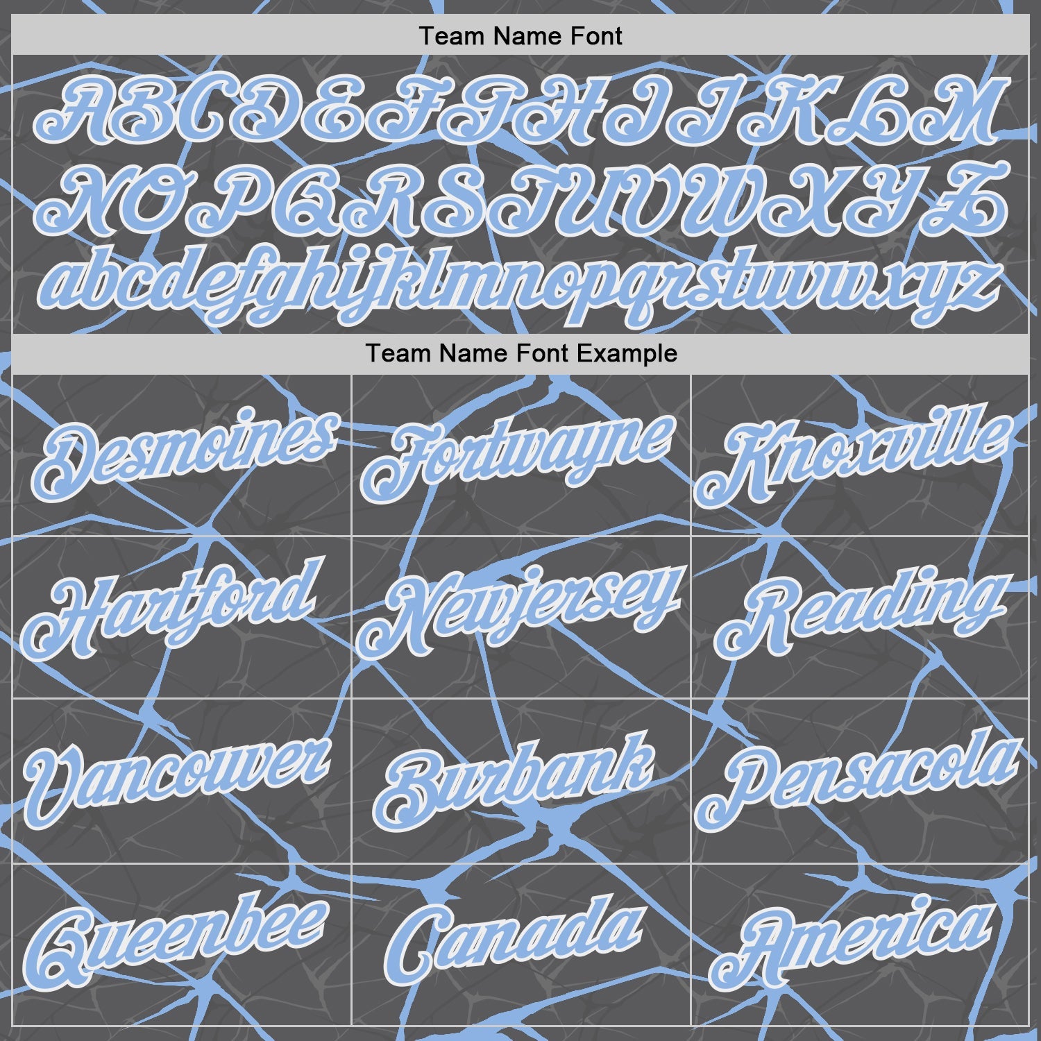 Custom Steel Gray Light Blue-White Abstract Network Crackle Performance T-Shirt view 3