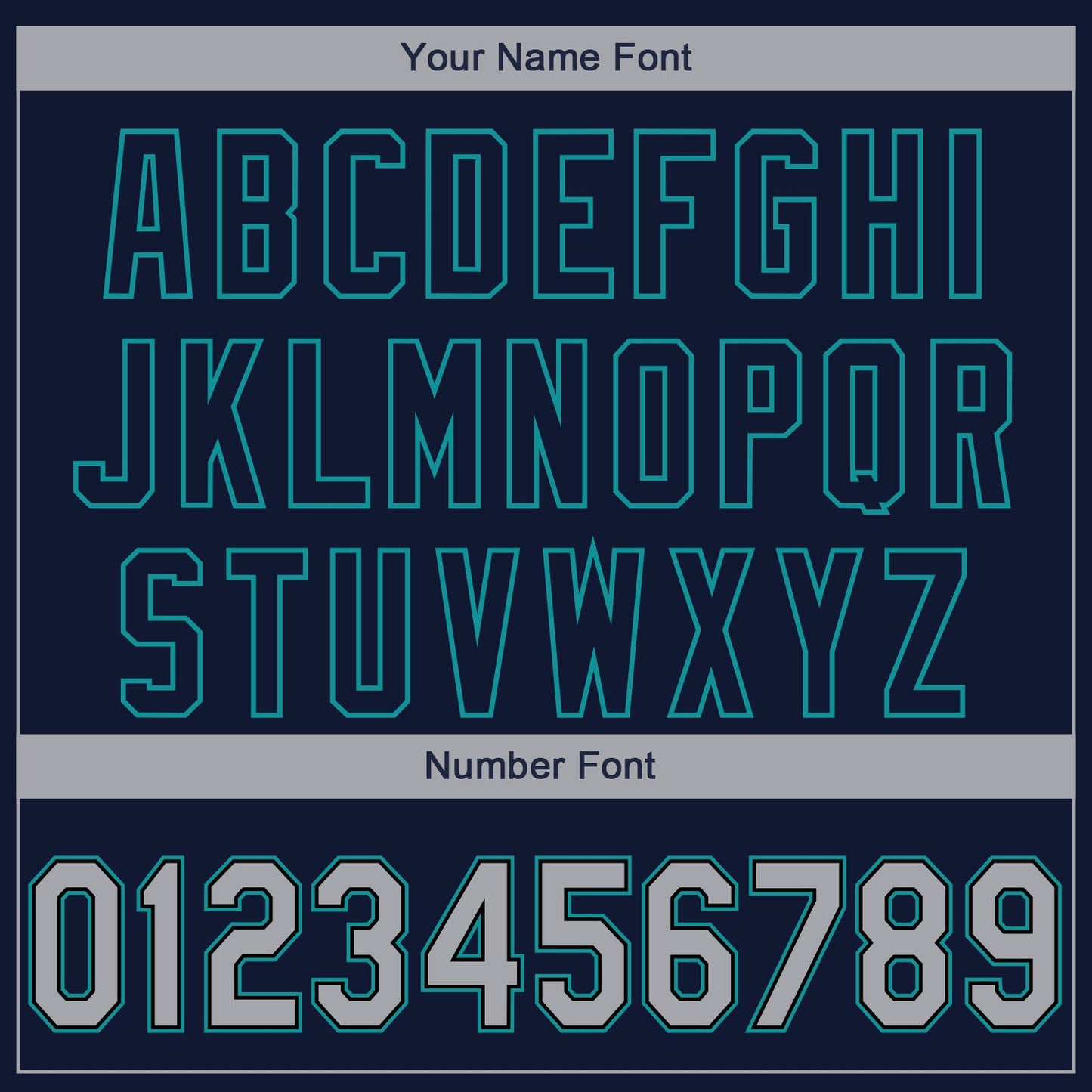 Custom Navy Gray-Teal 3D Seattle City Edition Fade Fashion Authentic Baseball Jersey view 5