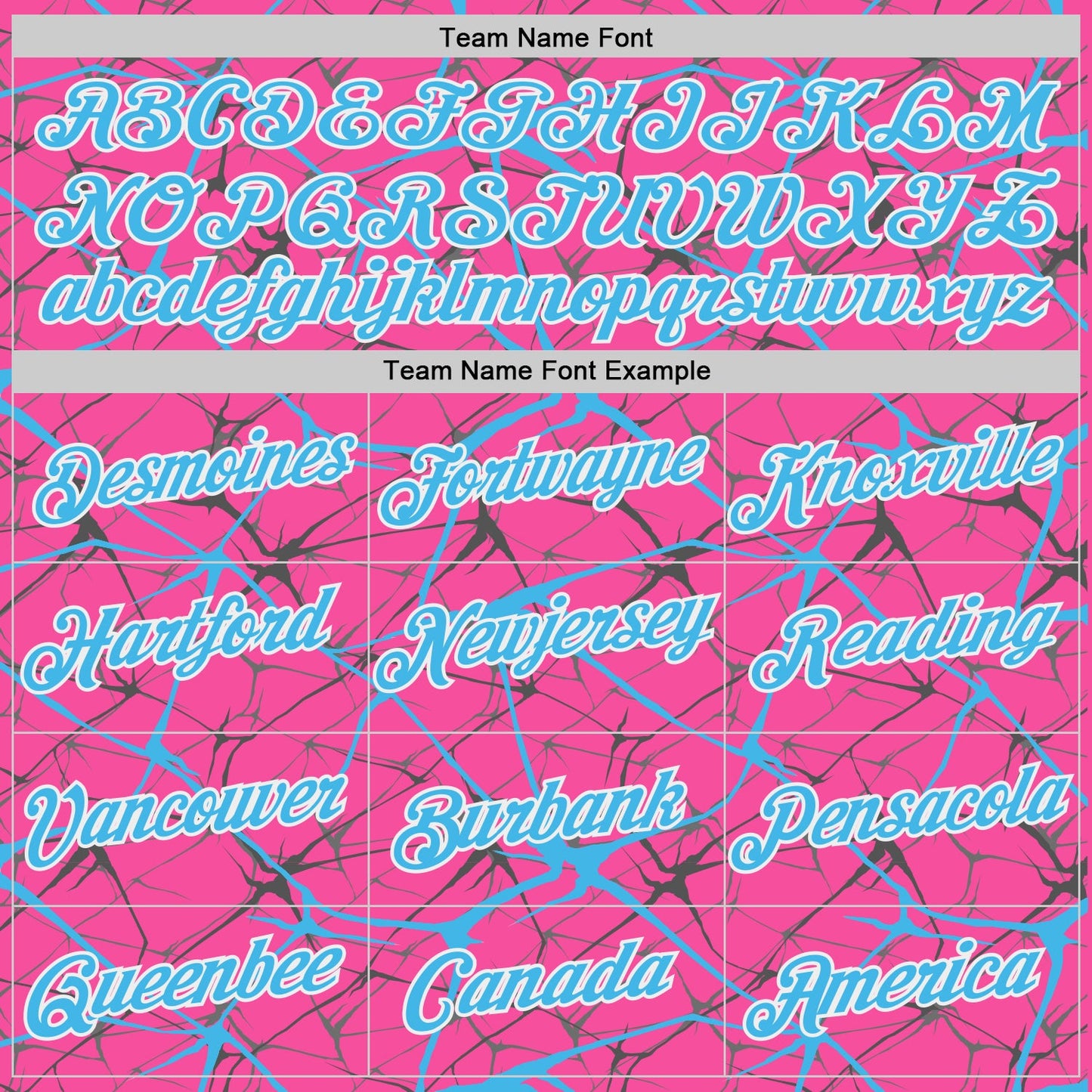 Custom Pink Sky Blue Gray-White Abstract Network Crackle Performance T-Shirt view 3