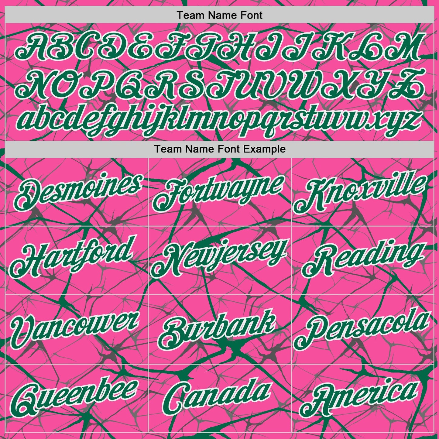 Custom Pink Kelly Green Gray-White Abstract Network Crackle Performance T-Shirt view 3