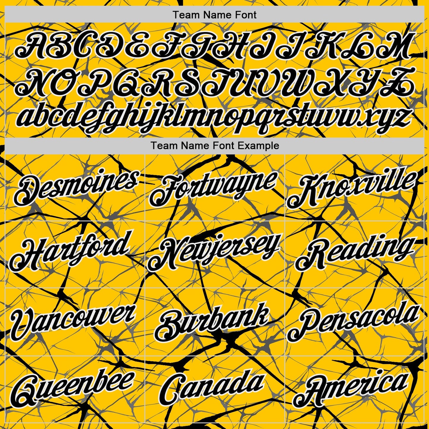 Custom Yellow Black Gray-White Abstract Network Crackle Performance T-Shirt view 3