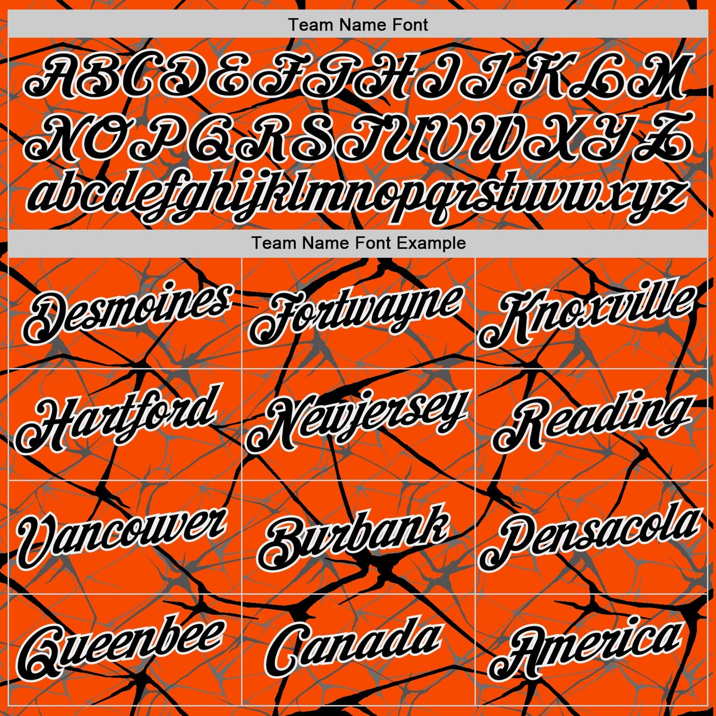 Custom Orange Black Gray-White Abstract Network Crackle Performance T-Shirt view 3