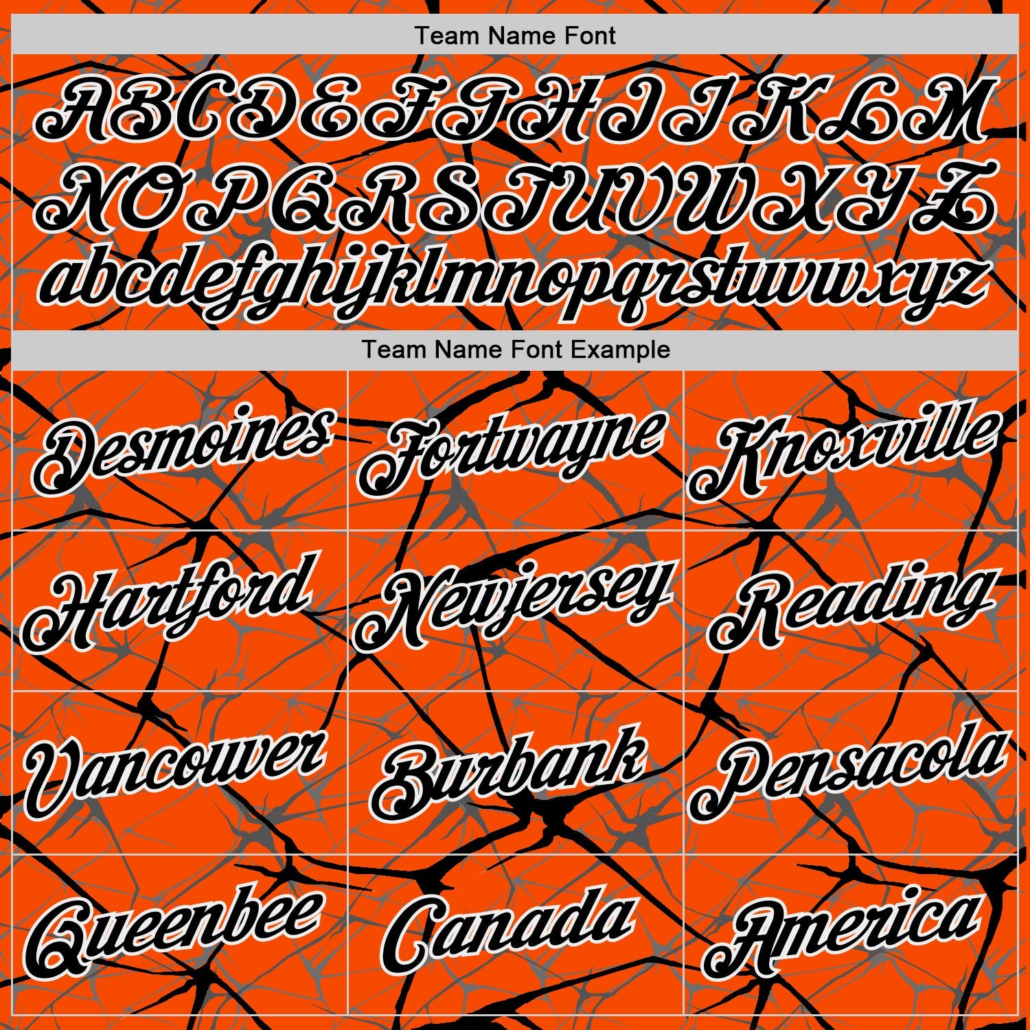 Custom Orange Black Gray-White Abstract Network Crackle Performance T-Shirt view 3