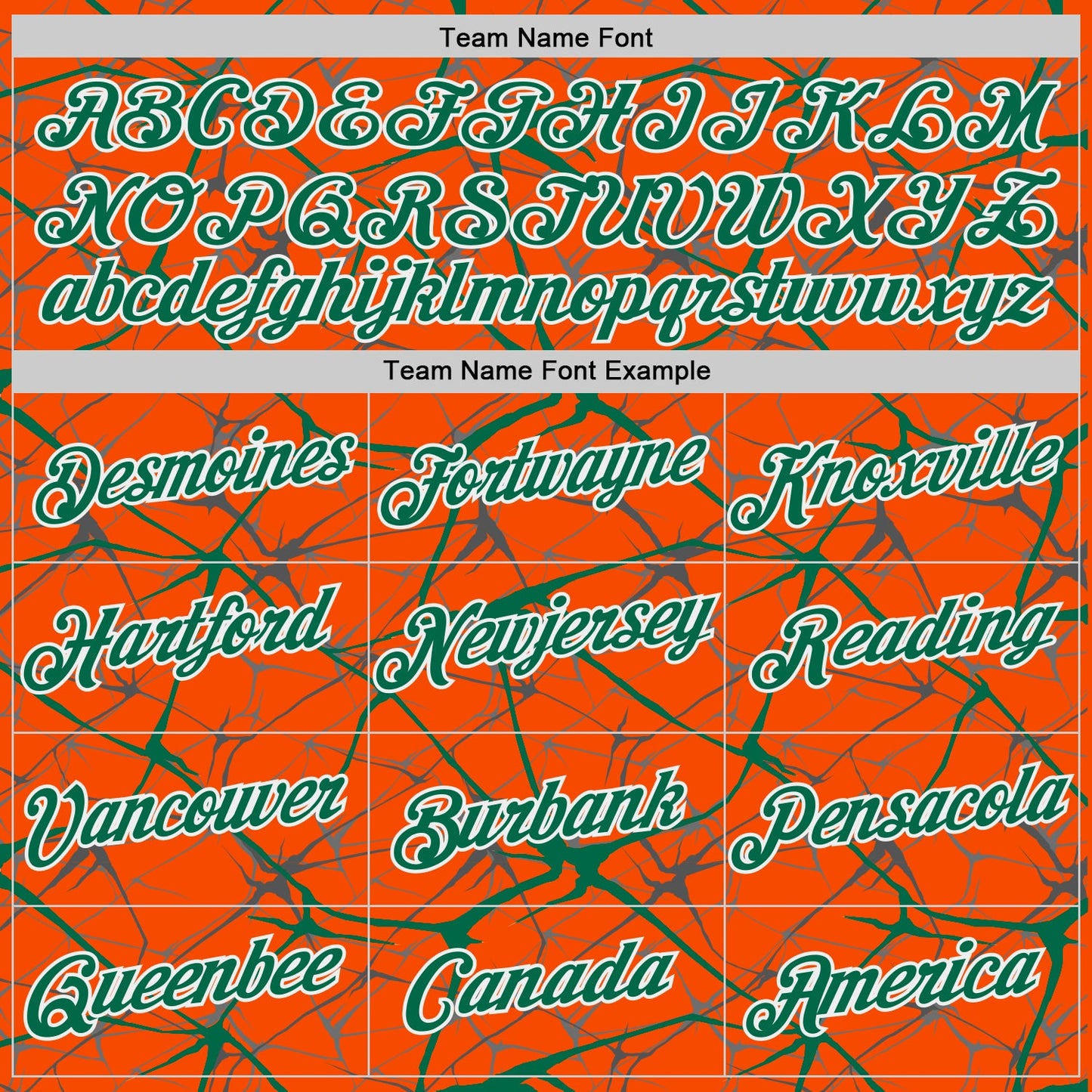 Custom Orange Kelly Green Gray-White Abstract Network Crackle Performance T-Shirt view 3