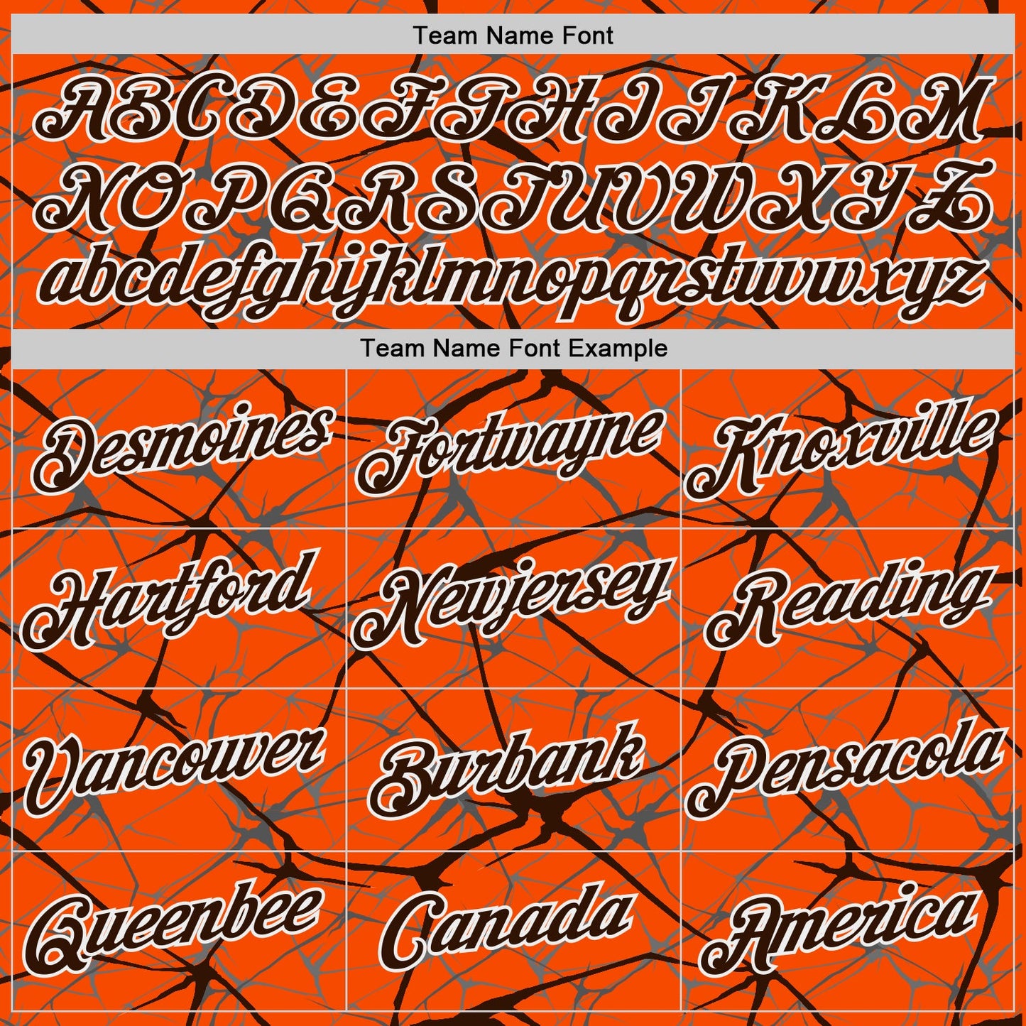 Custom Orange Brown Gray-White Abstract Network Crackle Performance T-Shirt view 3