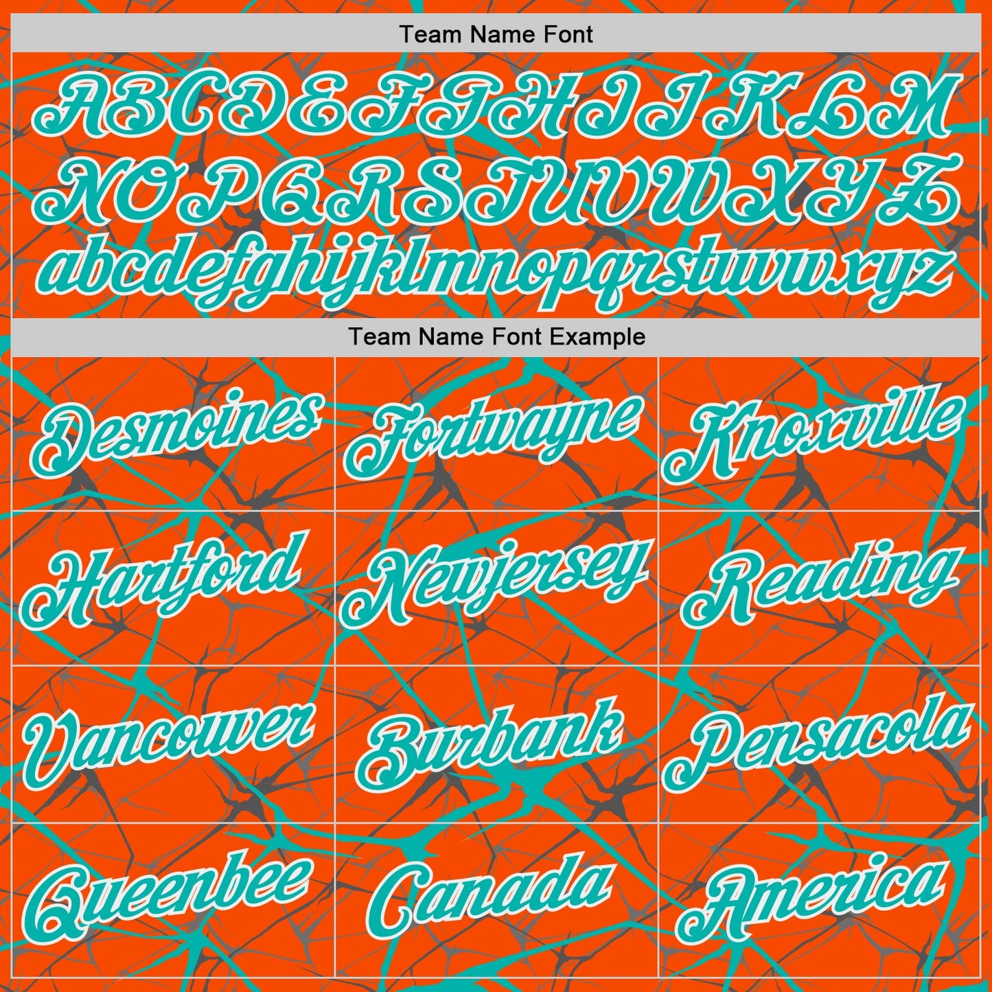 Custom Orange Aqua Gray-White Abstract Network Crackle Performance T-Shirt view 3