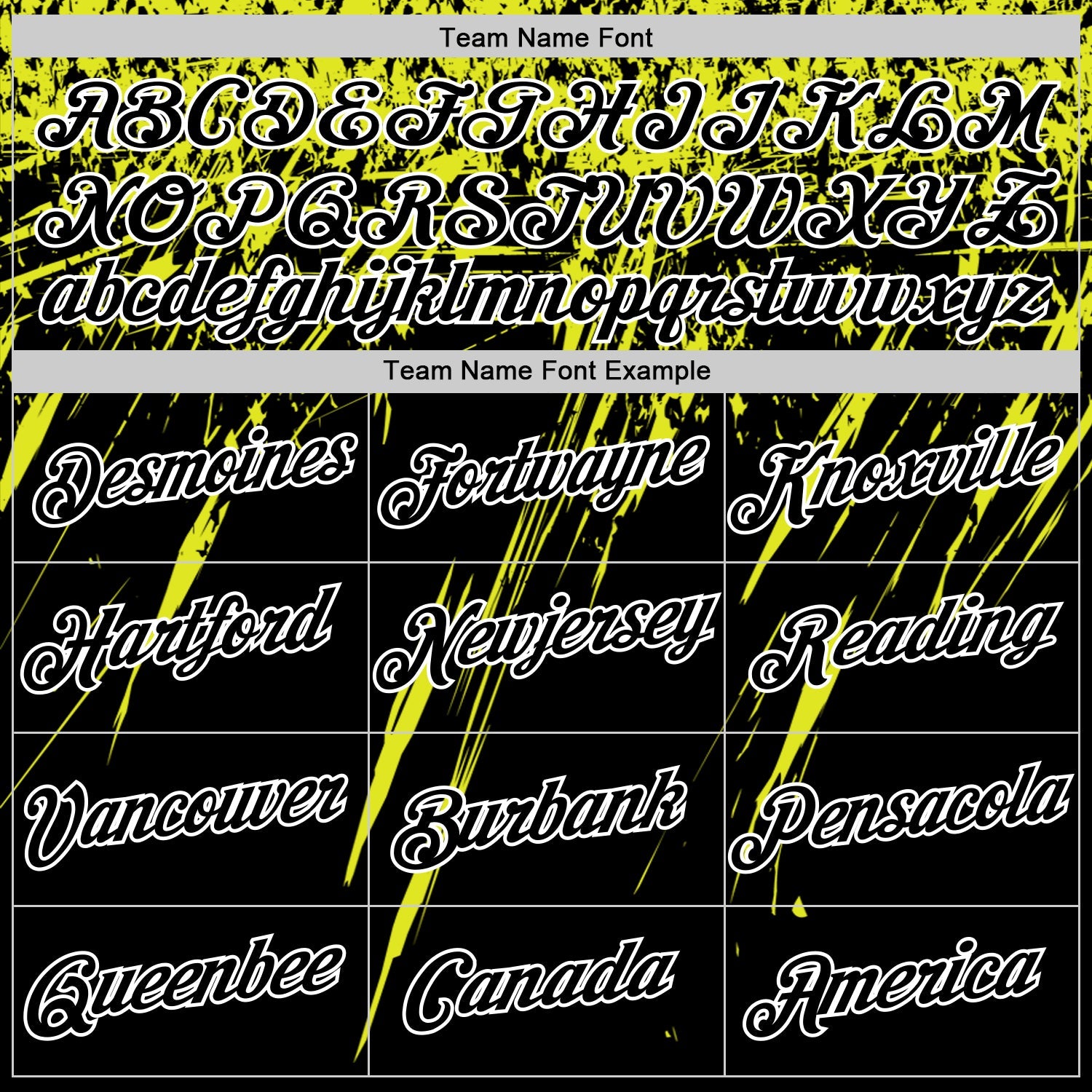 Custom Black Neon Yellow-White Distressed Scratch Brush Stroke Performance T-Shirt view 3