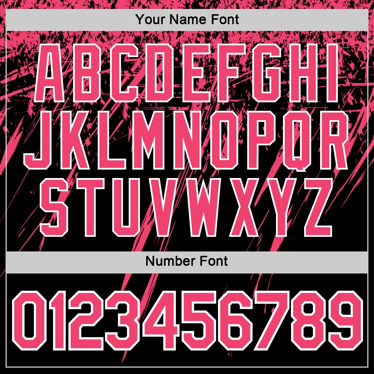 Custom Black Neon Pink-White Distressed Scratch Brush Stroke Performance T-Shirt view 4
