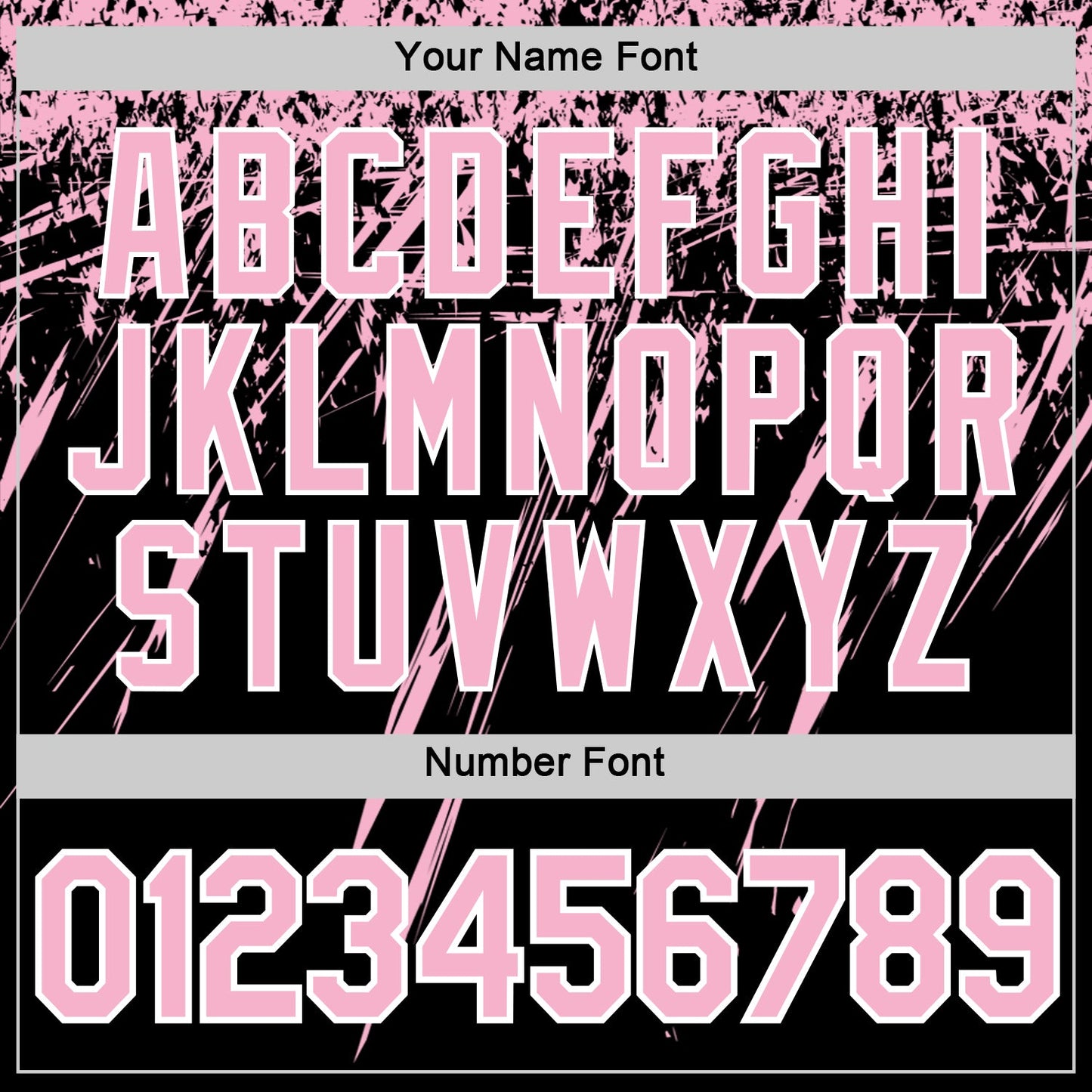 Custom Black Light Pink-White Distressed Scratch Brush Stroke Performance T-Shirt view 4