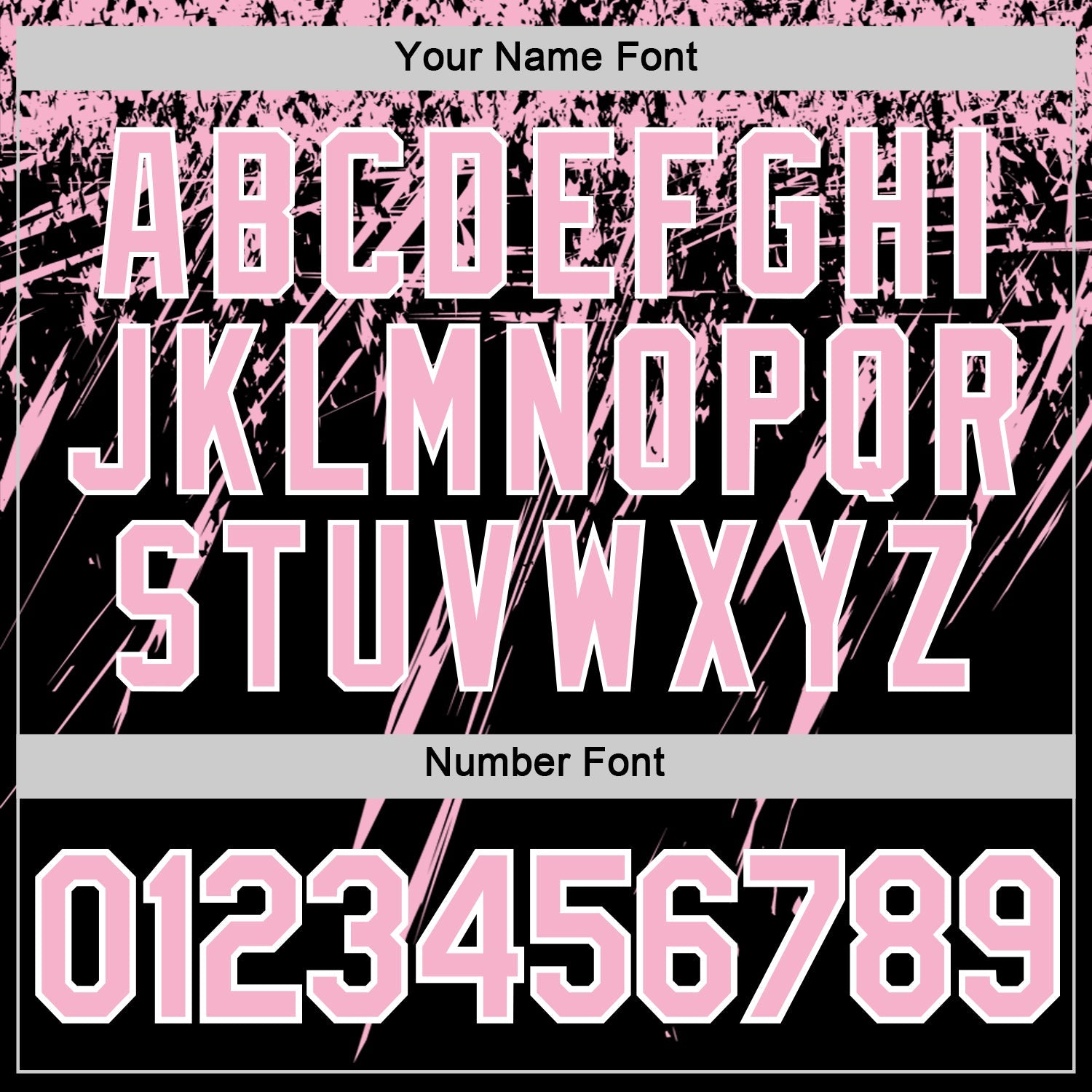 Custom Black Light Pink-White Distressed Scratch Brush Stroke Performance T-Shirt view 4