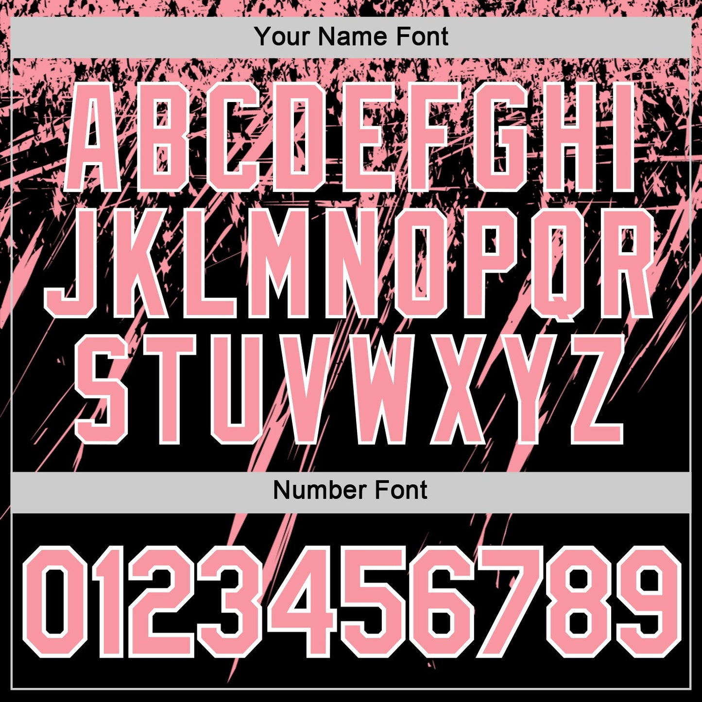 Custom Black Medium Pink-White Distressed Scratch Brush Stroke Performance T-Shirt view 4
