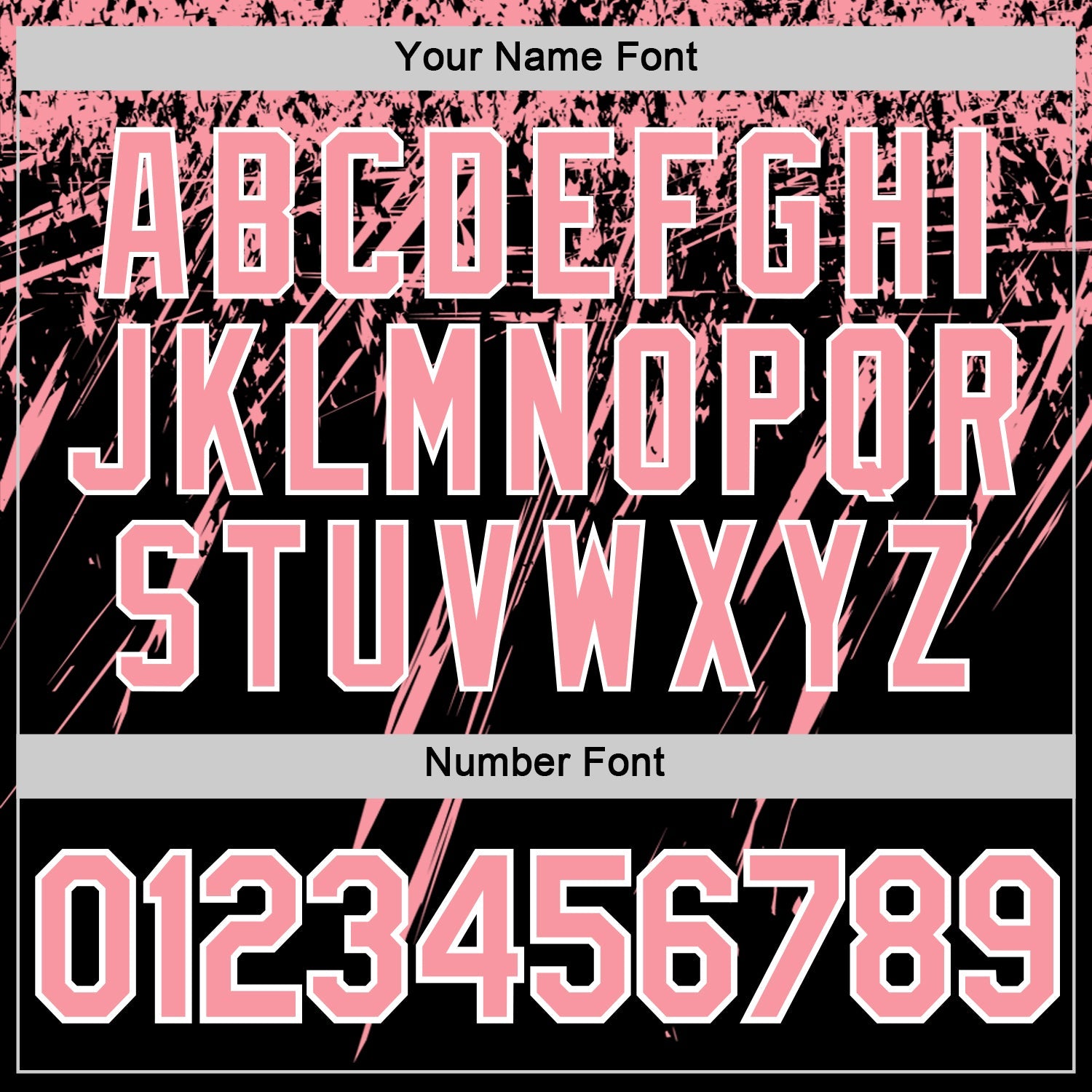 Custom Black Medium Pink-White Distressed Scratch Brush Stroke Performance T-Shirt view 4