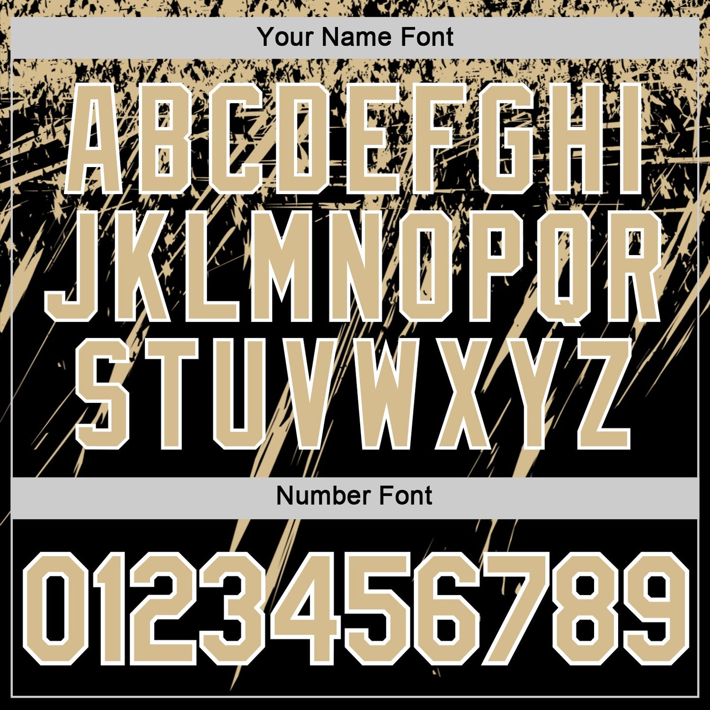Custom Black Vegas Gold-White Distressed Scratch Brush Stroke Performance T-Shirt view 4
