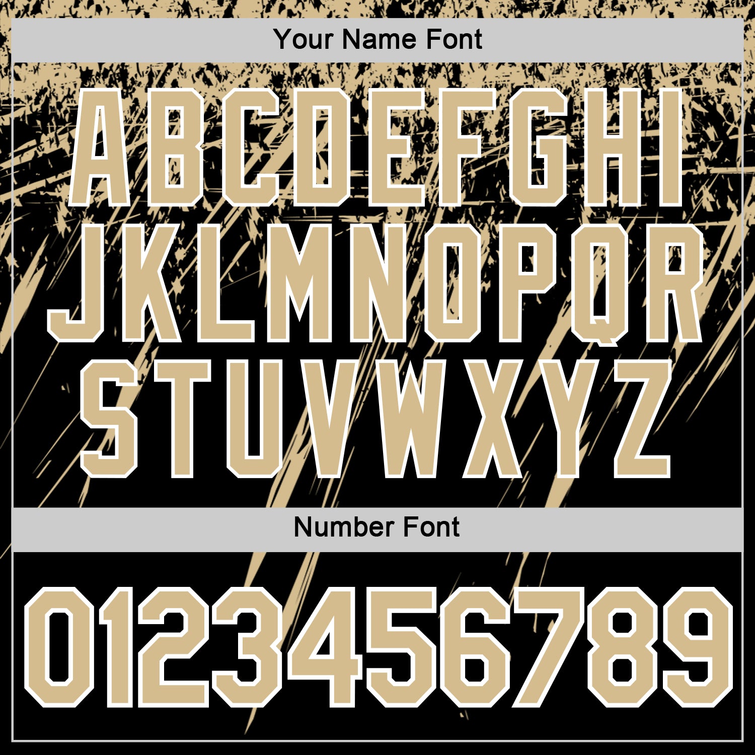 Custom Black Vegas Gold-White Distressed Scratch Brush Stroke Performance T-Shirt view 4