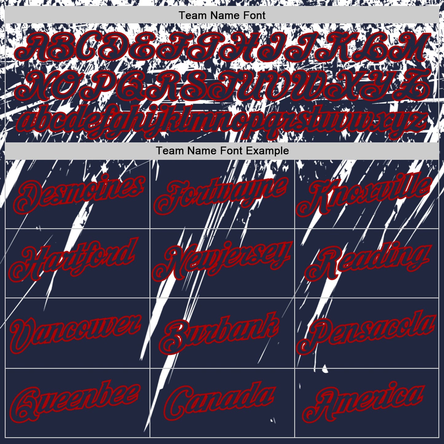 Custom Navy White-Red Distressed Scratch Brush Stroke Performance T-Shirt view 3