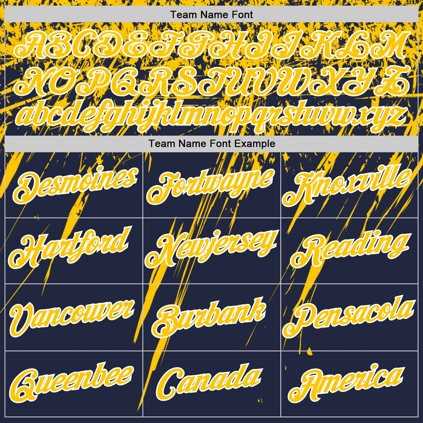 Custom Navy Yellow-White Distressed Scratch Brush Stroke Performance T-Shirt view 3