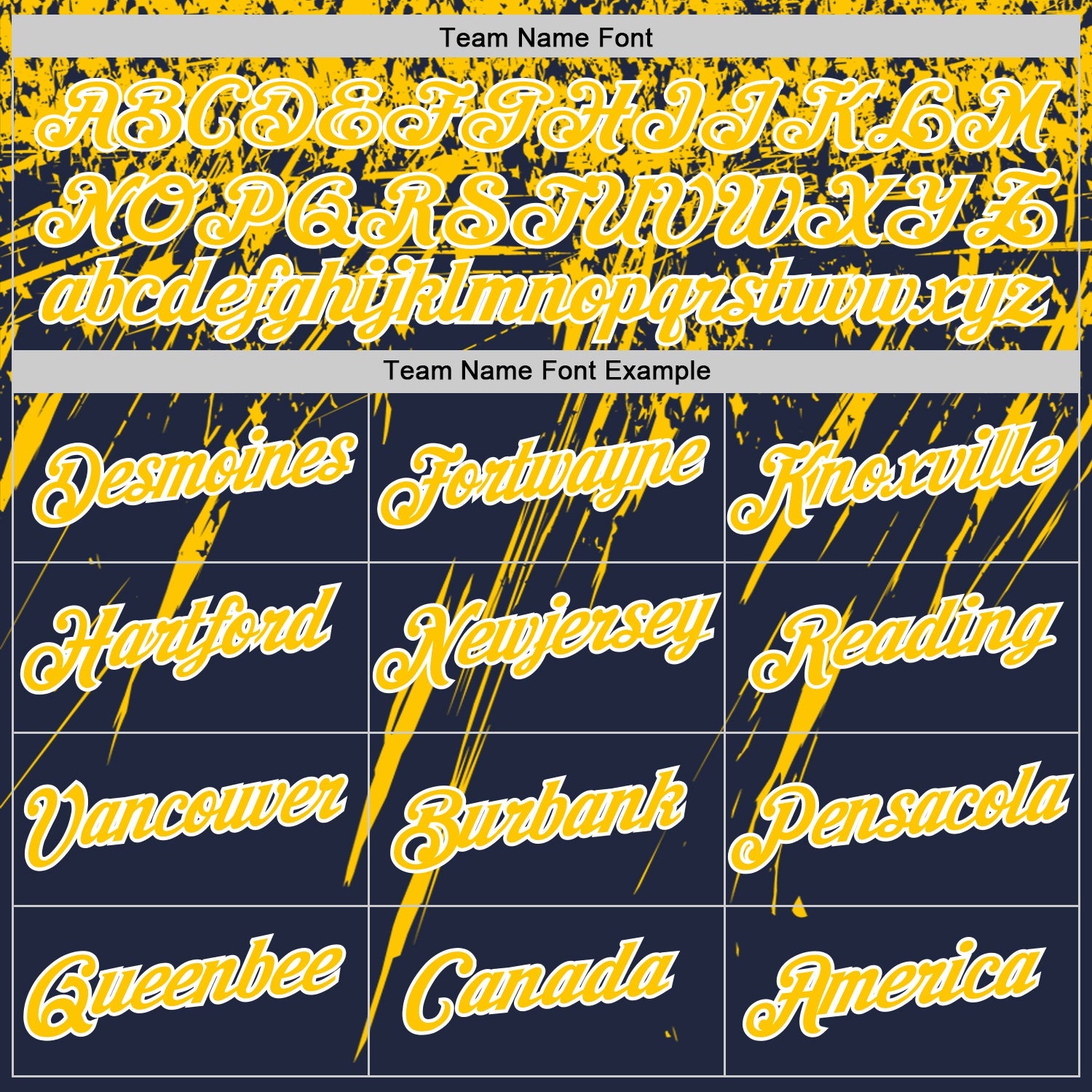 Custom Navy Yellow-White Distressed Scratch Brush Stroke Performance T-Shirt view 3