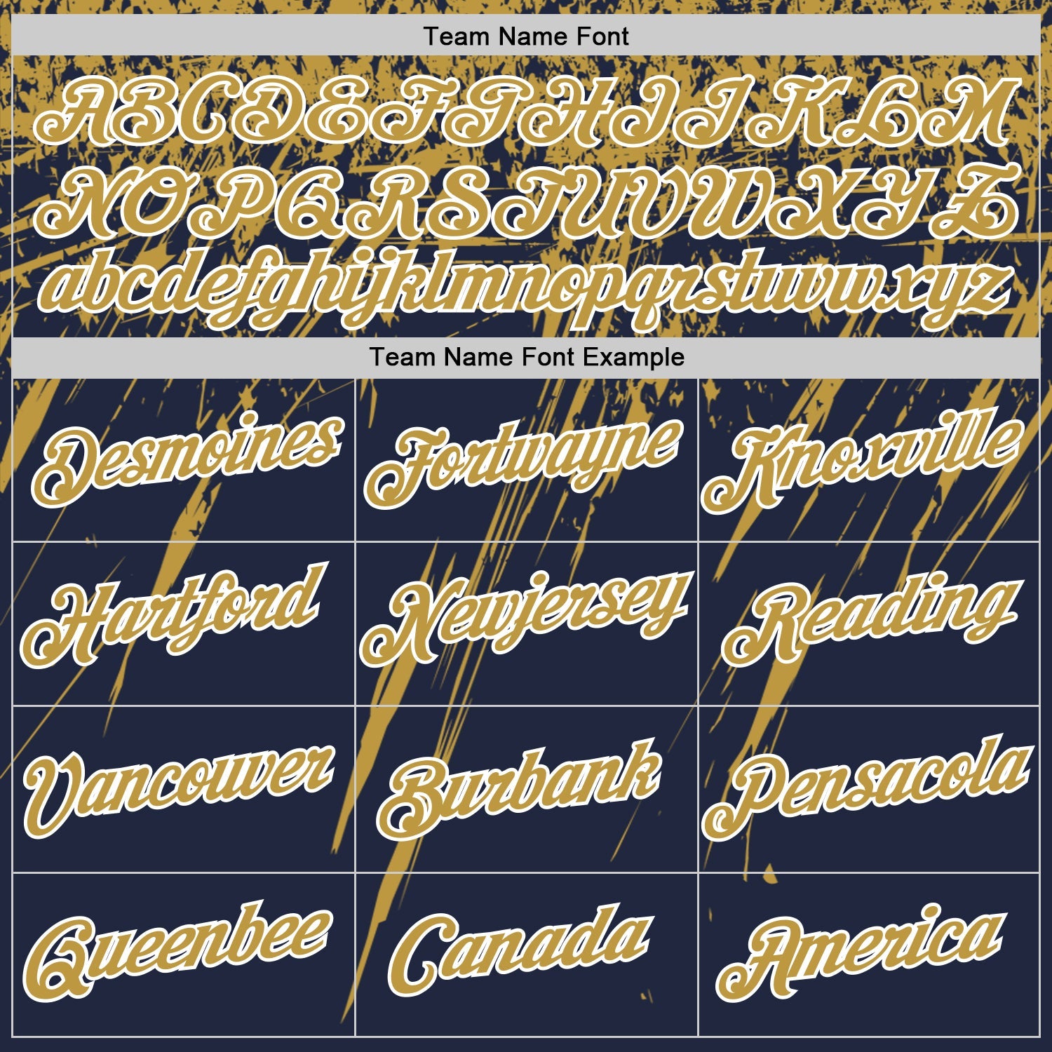 Custom Navy Old Gold-White Distressed Scratch Brush Stroke Performance T-Shirt view 3