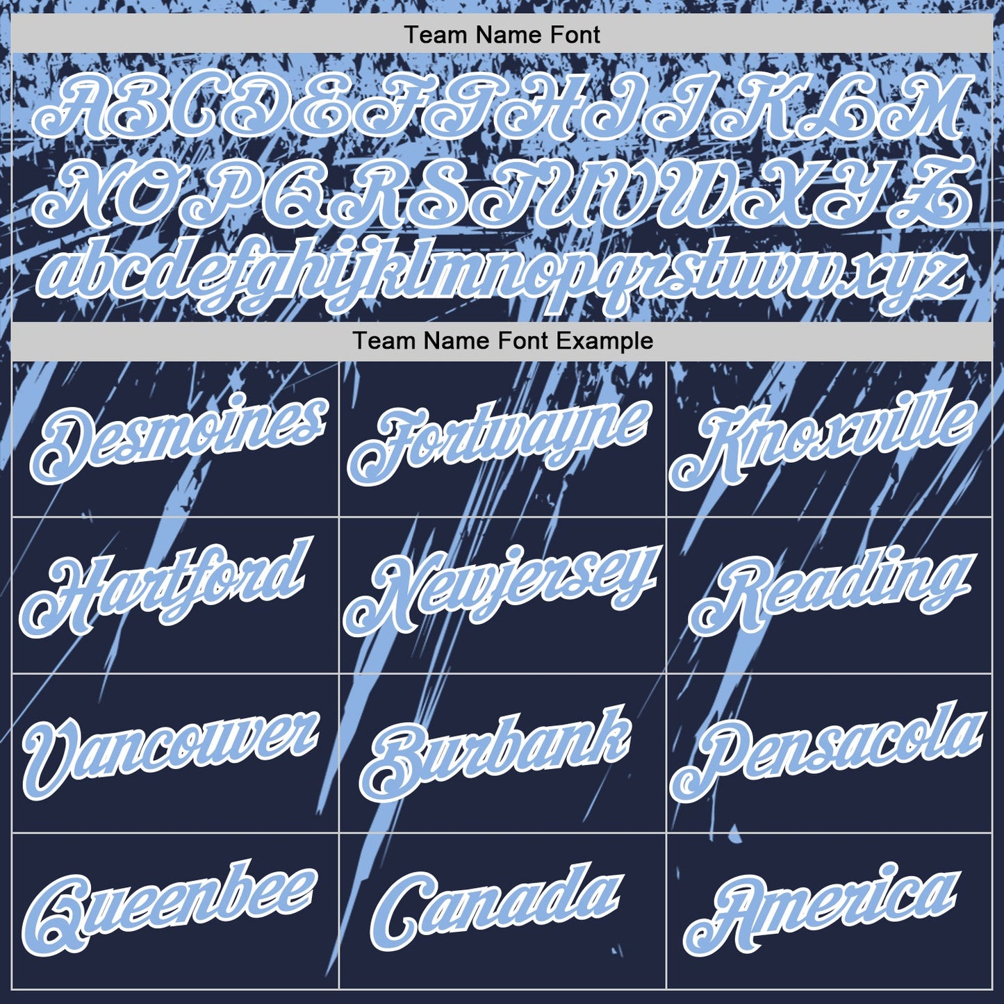 Custom Navy Light Blue-White Distressed Scratch Brush Stroke Performance T-Shirt view 3