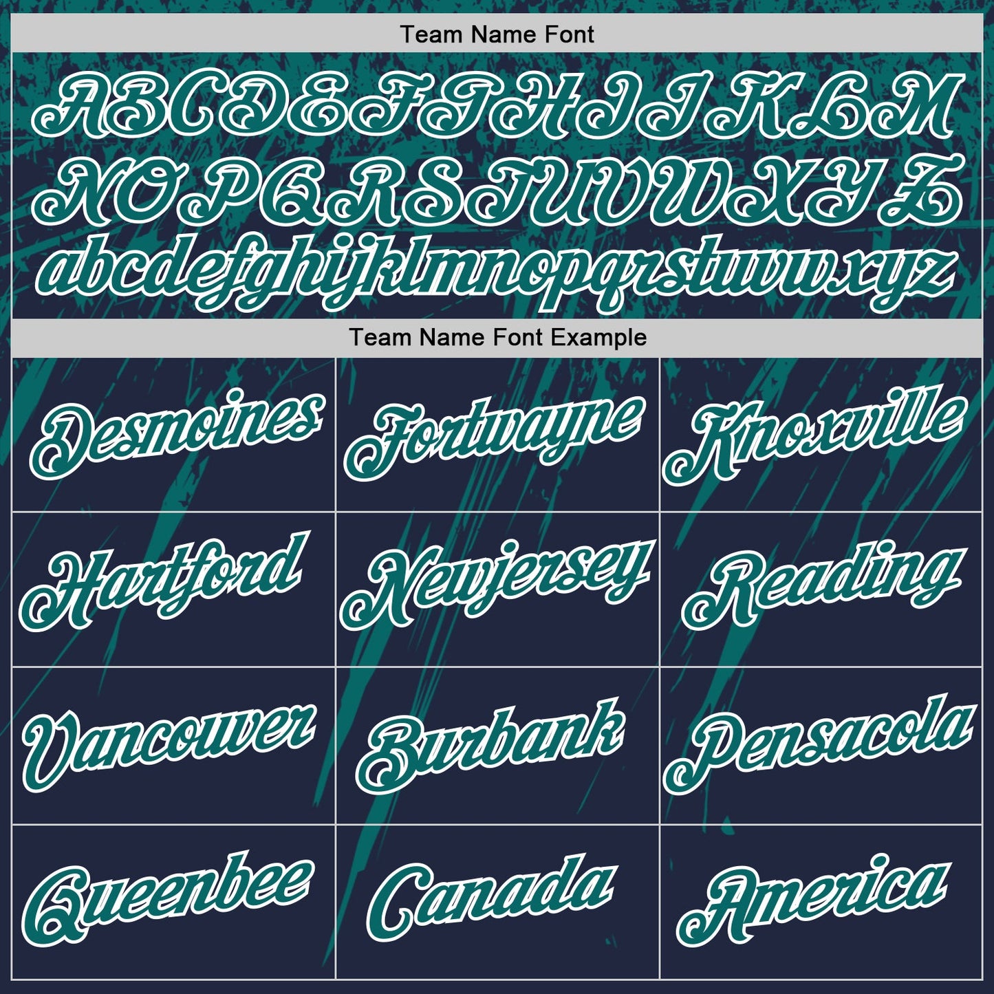Custom Navy Teal-White Distressed Scratch Brush Stroke Performance T-Shirt view 3