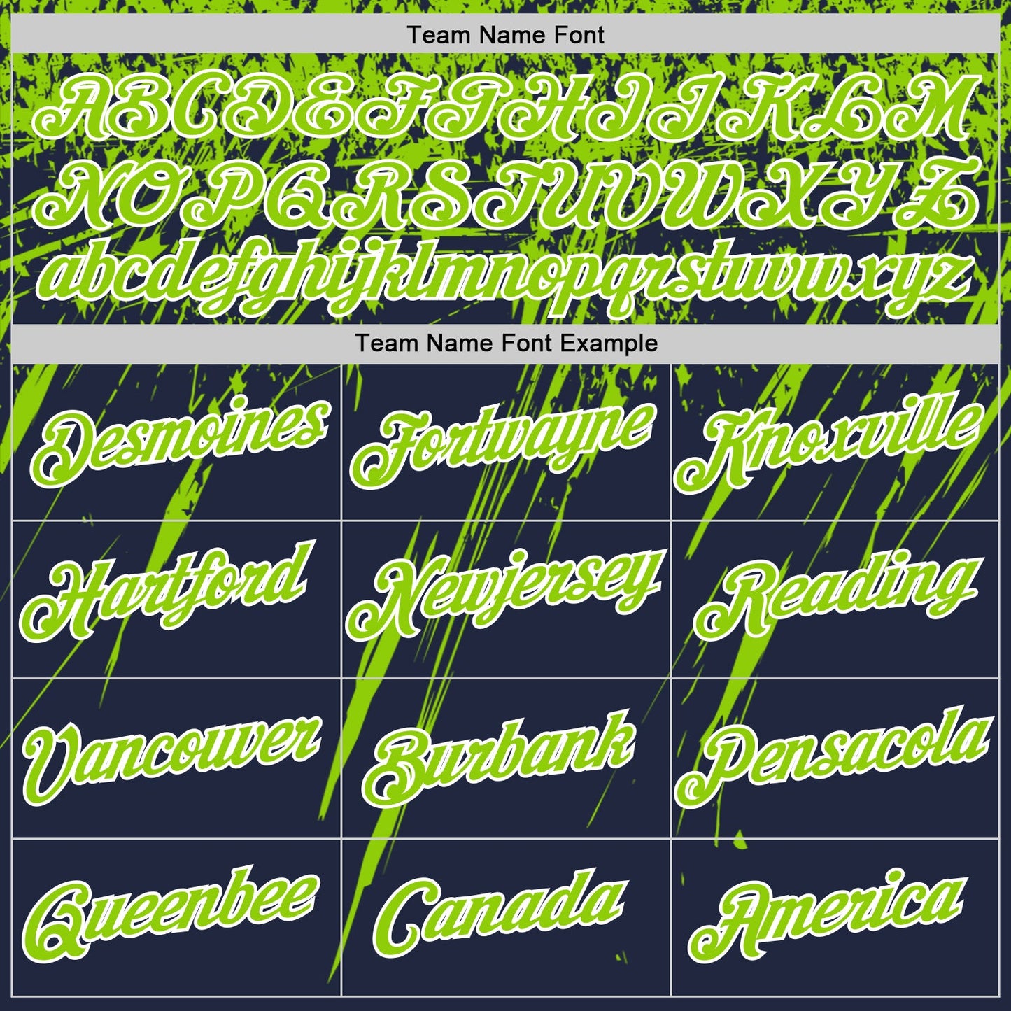 Custom Navy Neon Green-White Distressed Scratch Brush Stroke Performance T-Shirt view 3