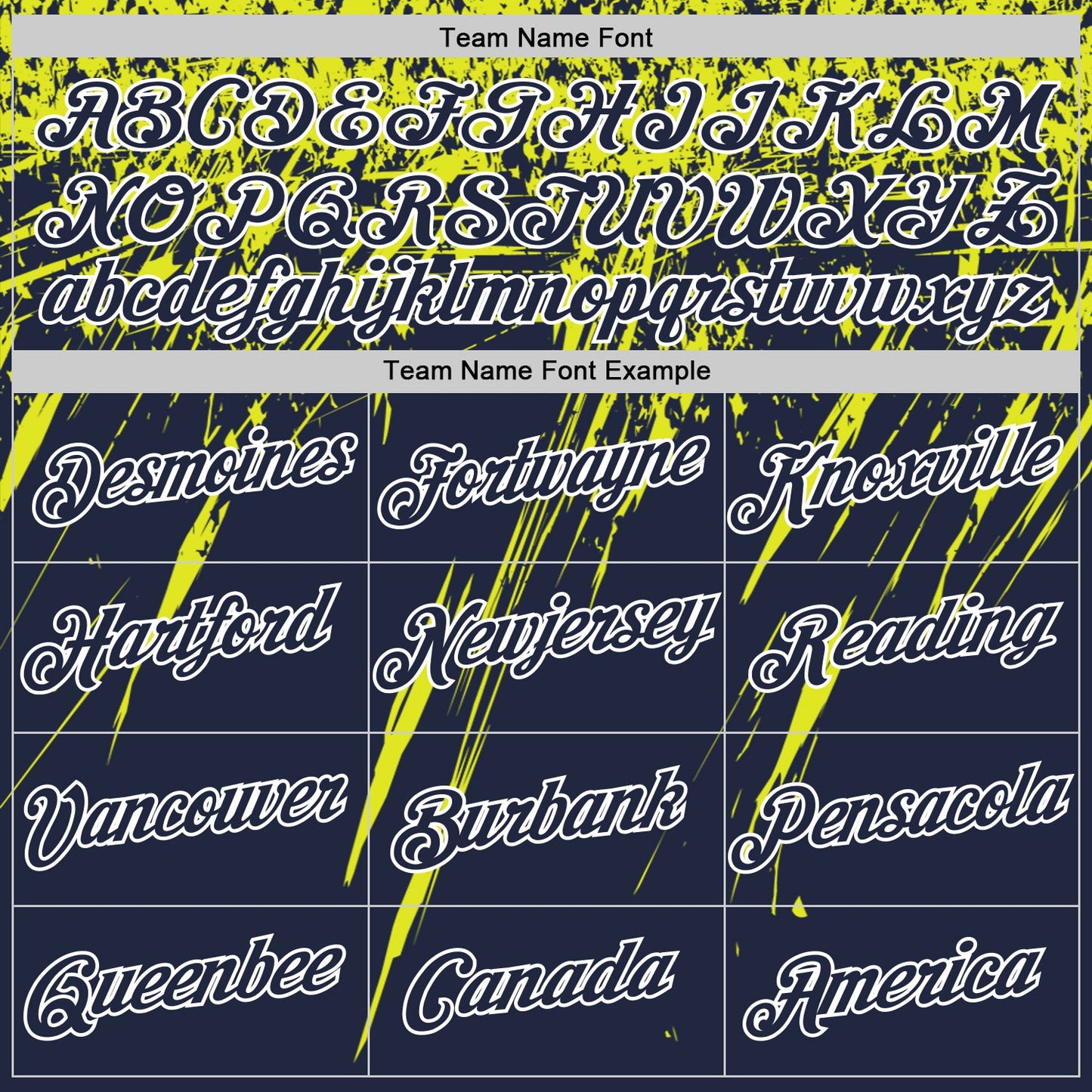 Custom Navy Neon Yellow-White Distressed Scratch Brush Stroke Performance T-Shirt view 3