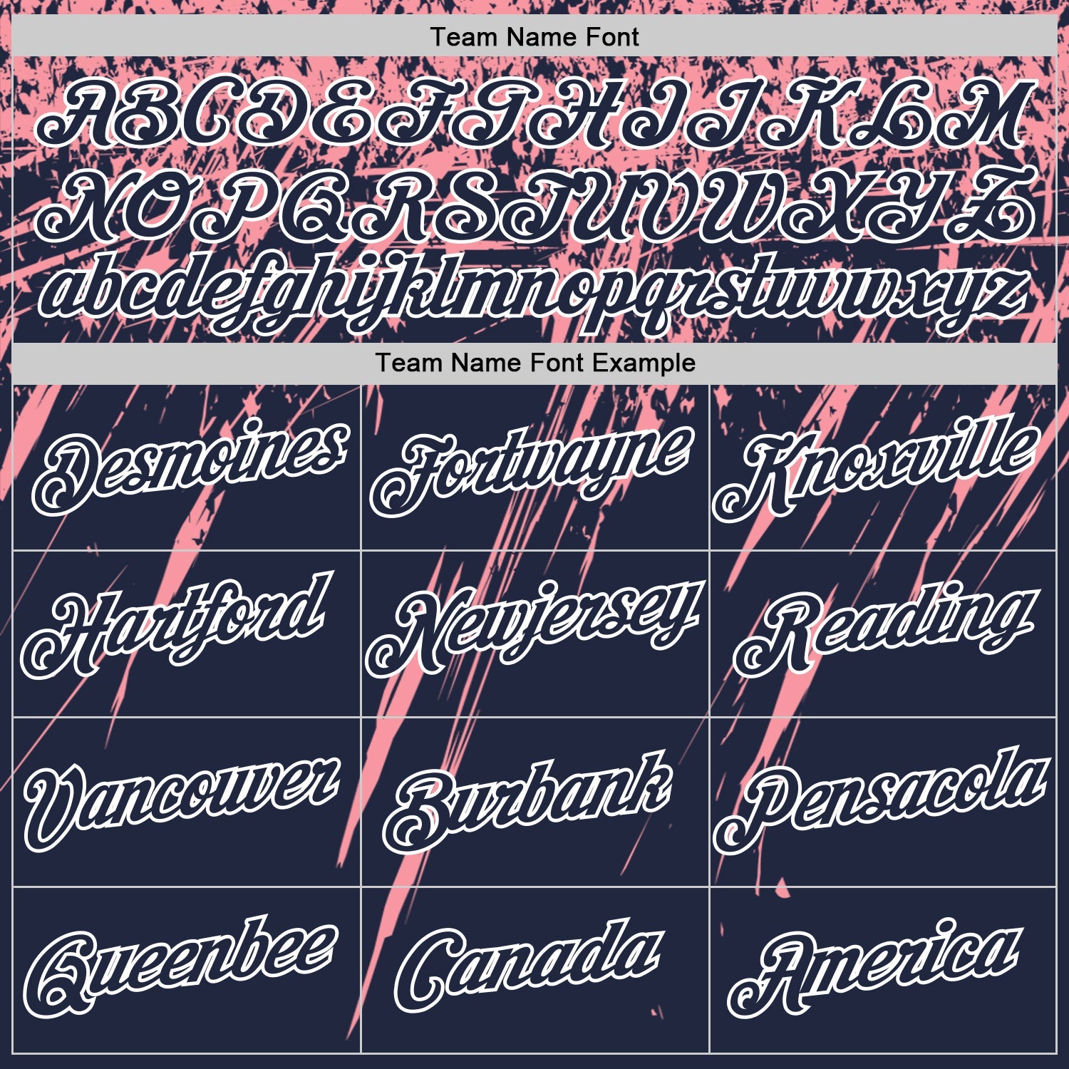 Custom Navy Medium Pink-White Distressed Scratch Brush Stroke Performance T-Shirt view 3