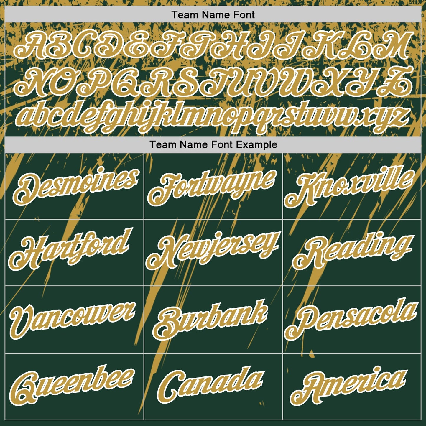 Custom Green Old Gold-White Distressed Scratch Brush Stroke Performance T-Shirt view 3