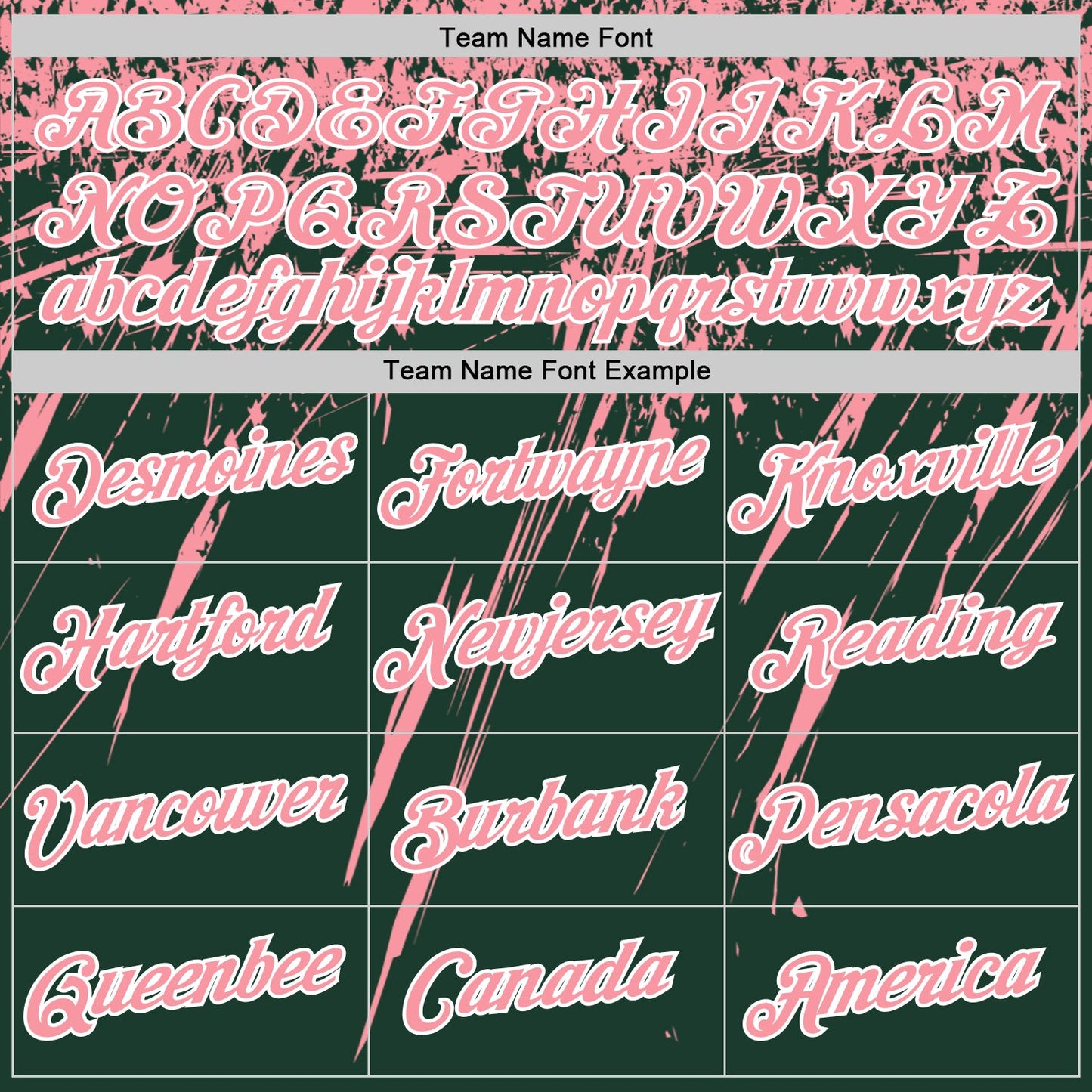 Custom Green Medium Pink-White Distressed Scratch Brush Stroke Performance T-Shirt view 3