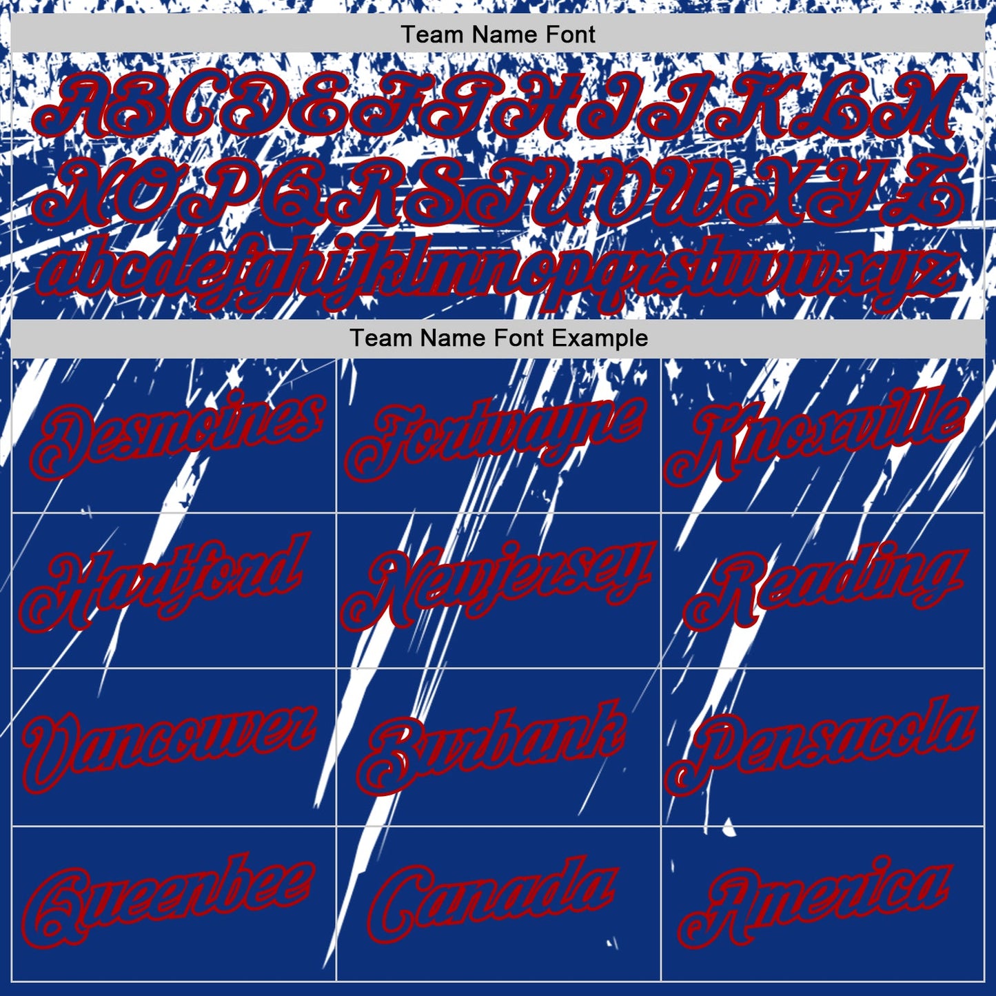 Custom Royal White-Red Distressed Scratch Brush Stroke Performance T-Shirt view 3