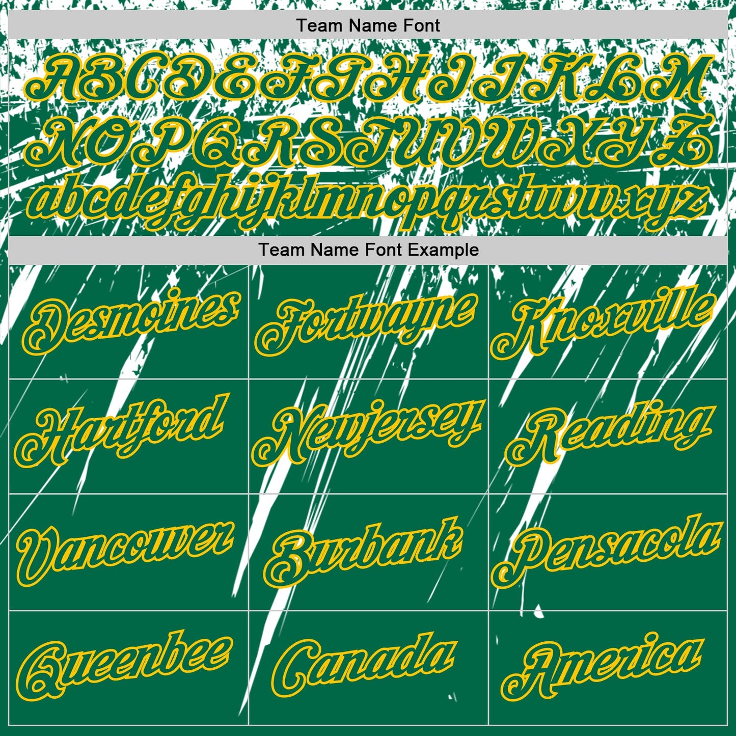 Custom Kelly Green White-Yellow Distressed Scratch Brush Stroke Performance T-Shirt view 3
