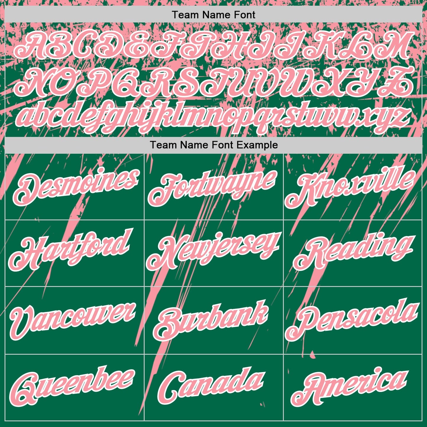 Custom Kelly Green Medium Pink-White Distressed Scratch Brush Stroke Performance T-Shirt view 3